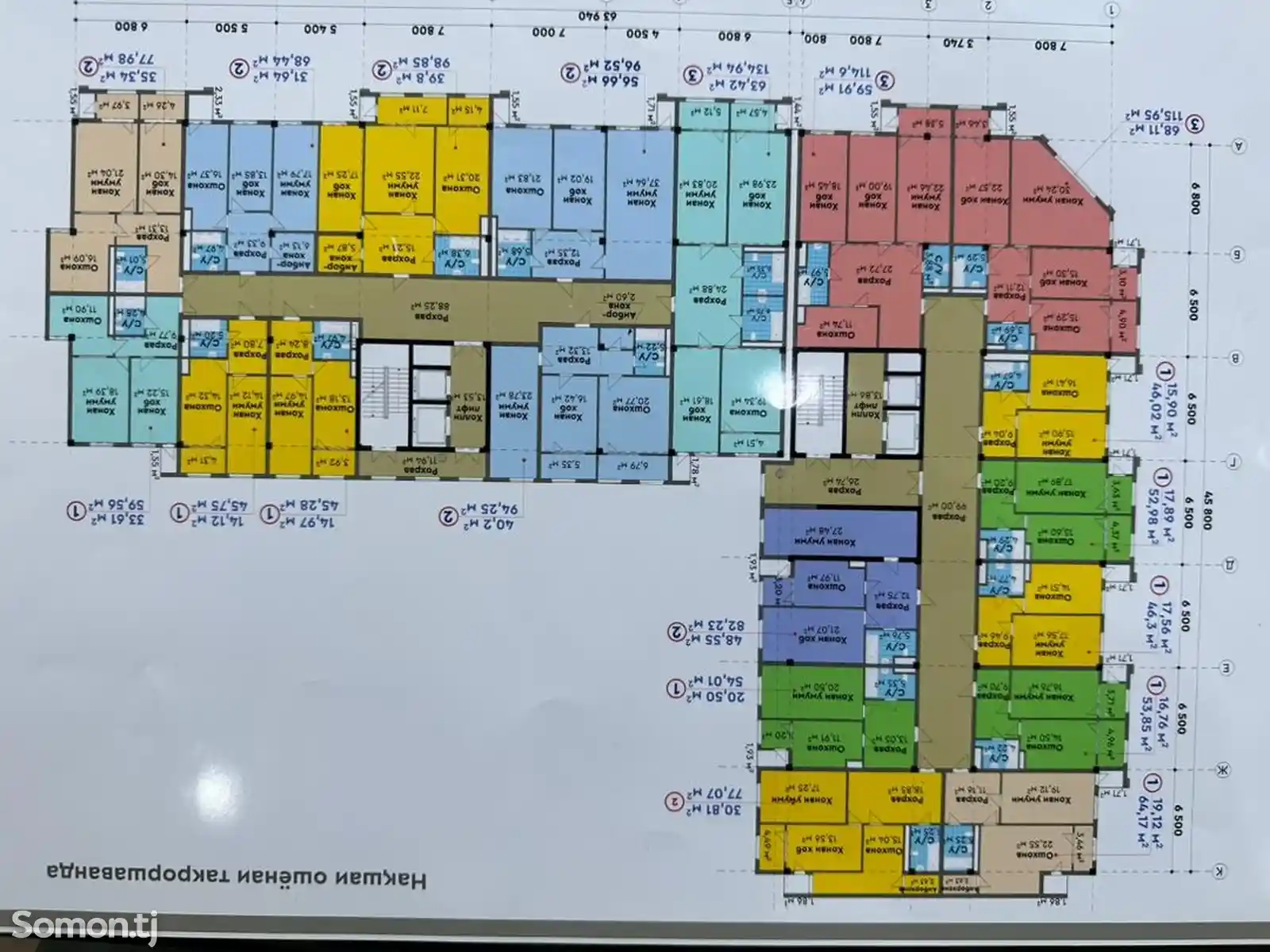 2-комн. квартира, 5 этаж, 83 м², Фирдавси (молодёжный театр)-3