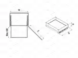 Выдвижная корзина для распашных фасадов-3