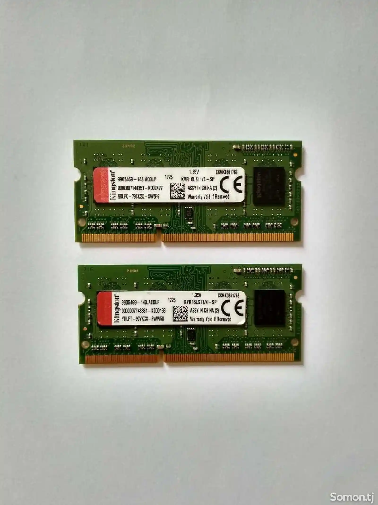 Оперативная память для ноутбуков Kingston DDR3 4GB-1