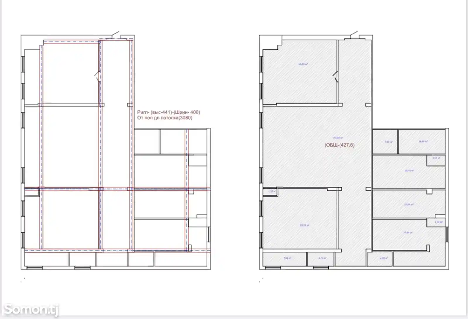 5-комн. квартира, 9 этаж, 400 м², Скорая Больница-3