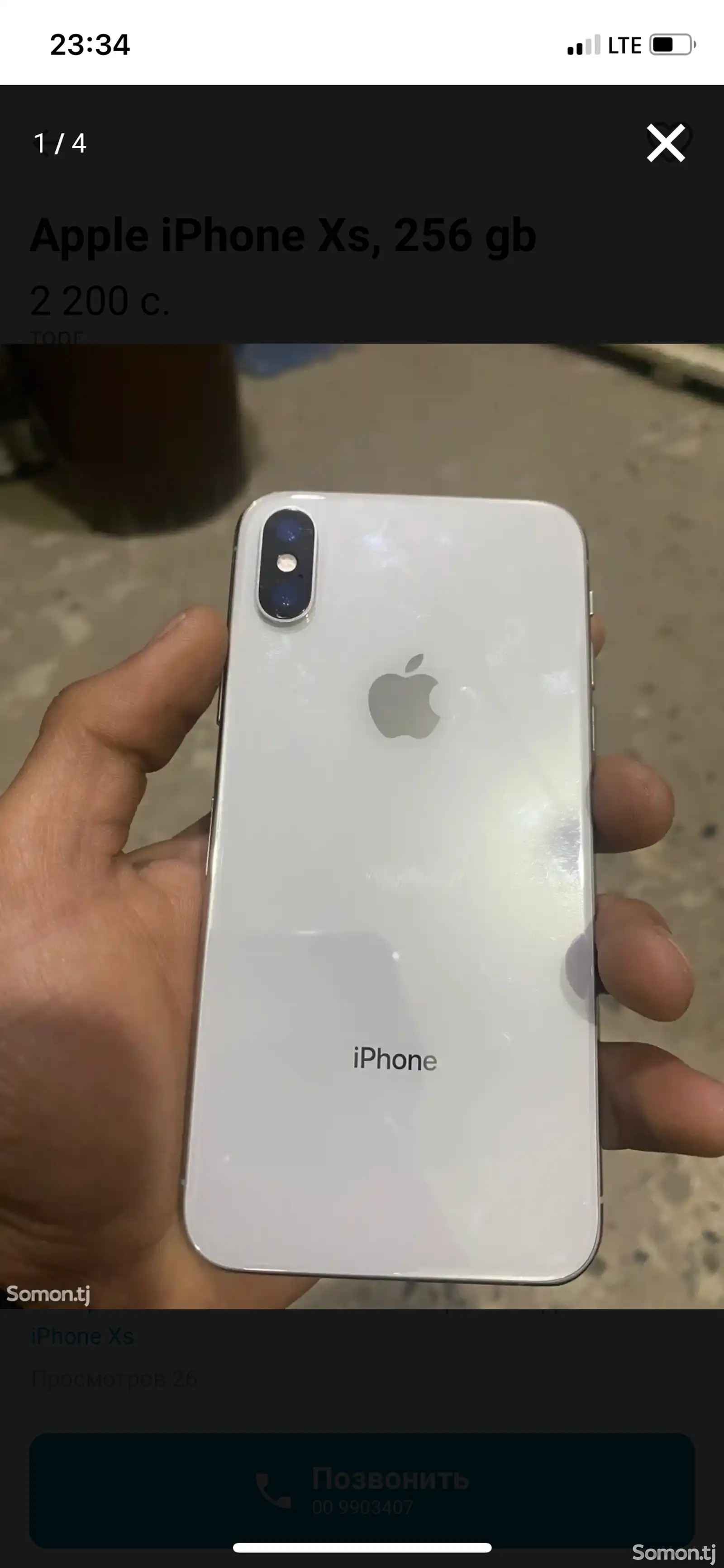 Apple iPhone Xs, 256 gb, Silver-1