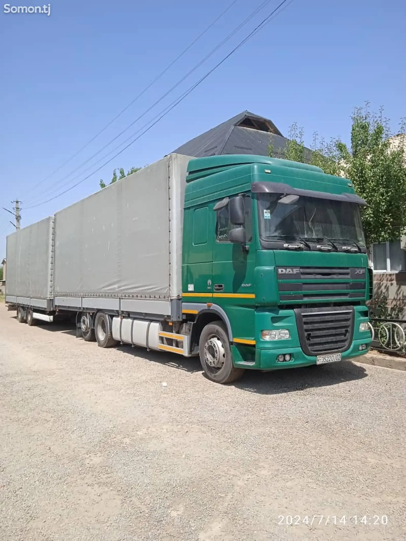 Бортовой грузовик DAF XF, 2007-1