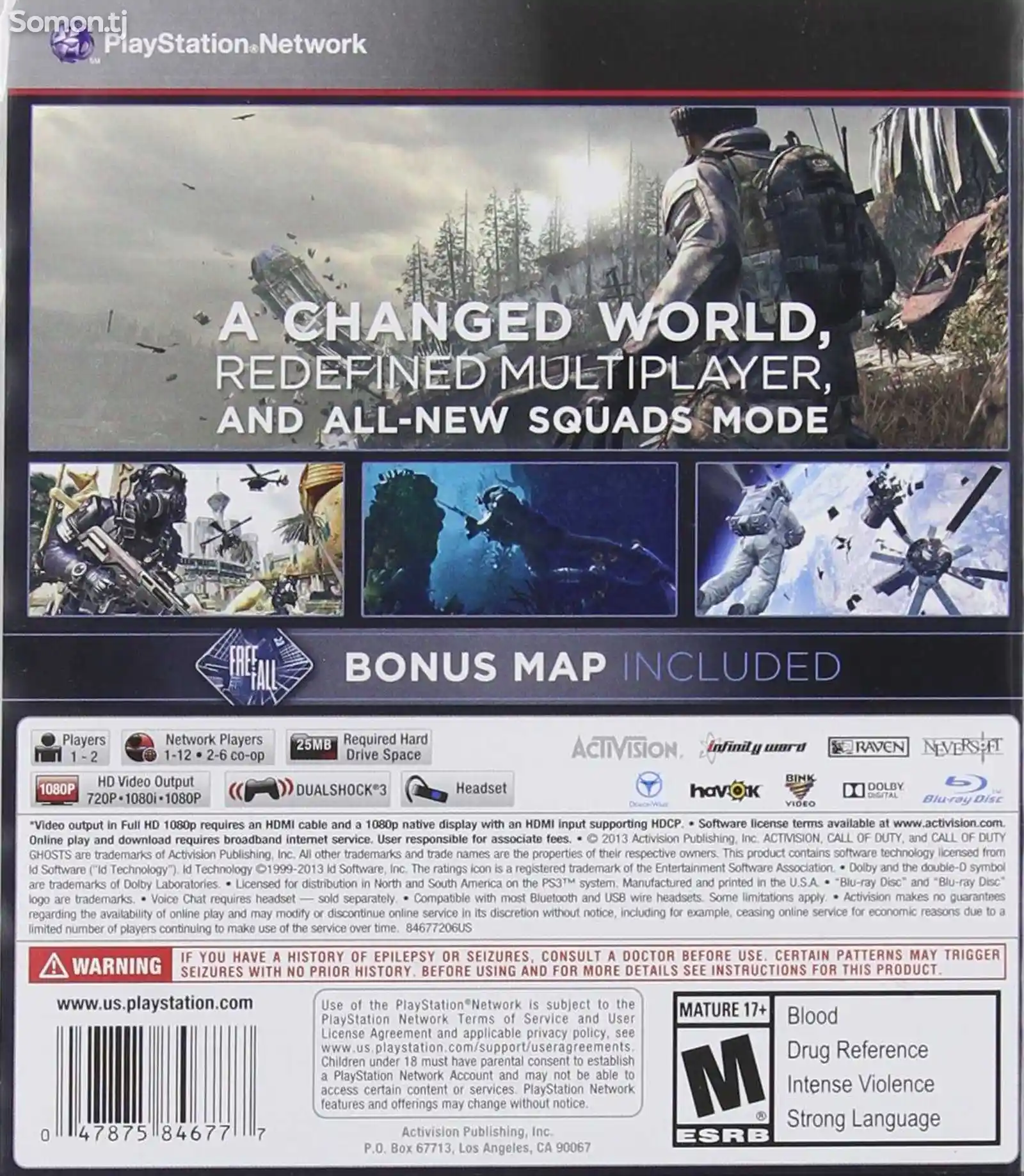 Игра Call of duty Ghost для Sony PS3-3