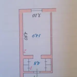 1-комн. квартира, 3 этаж, 25 м², махалаи 31 хонаи 44 хучраи 71