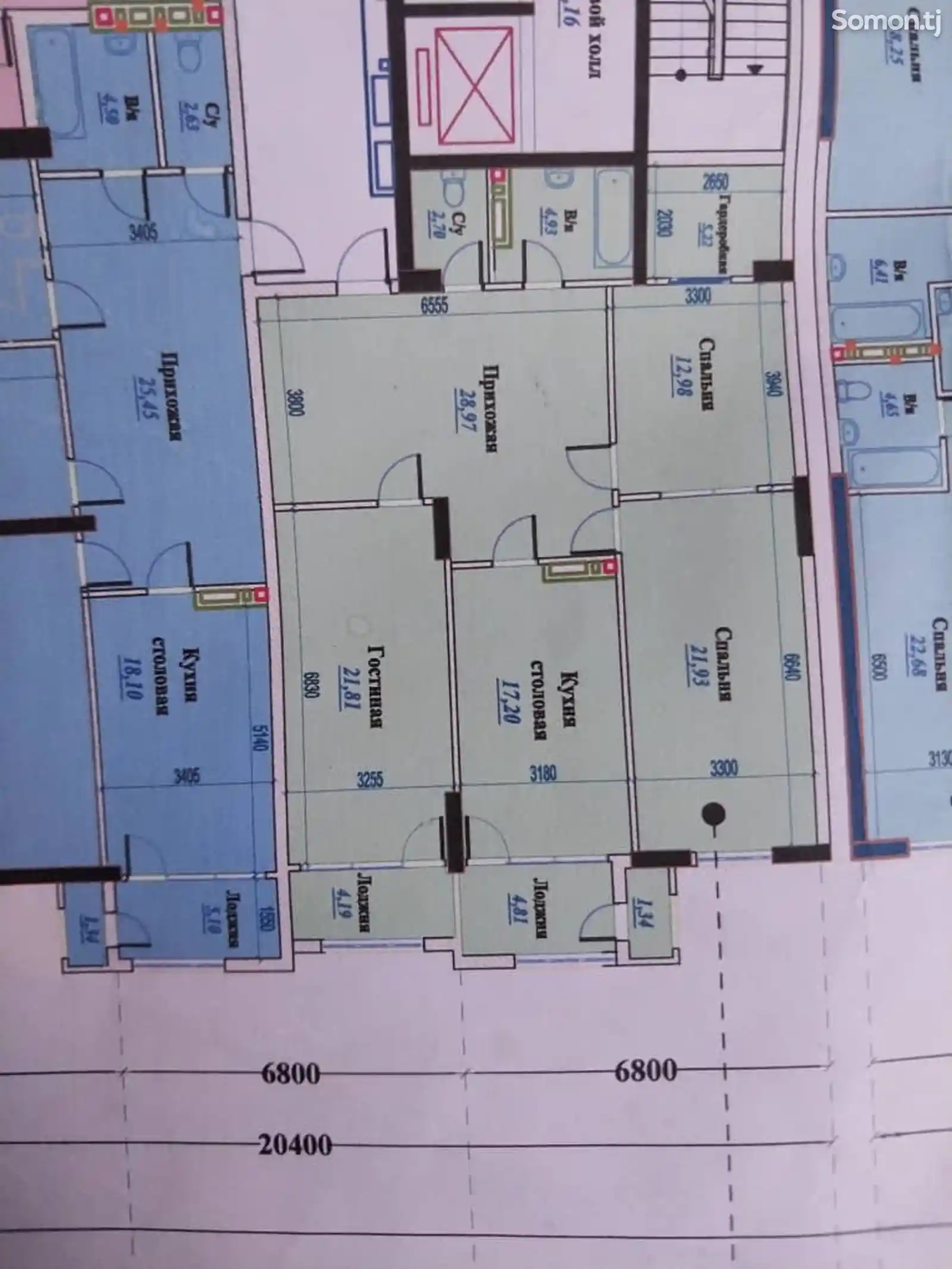 4-комн. квартира, 3 этаж, 126 м², Шоҳмансур-2