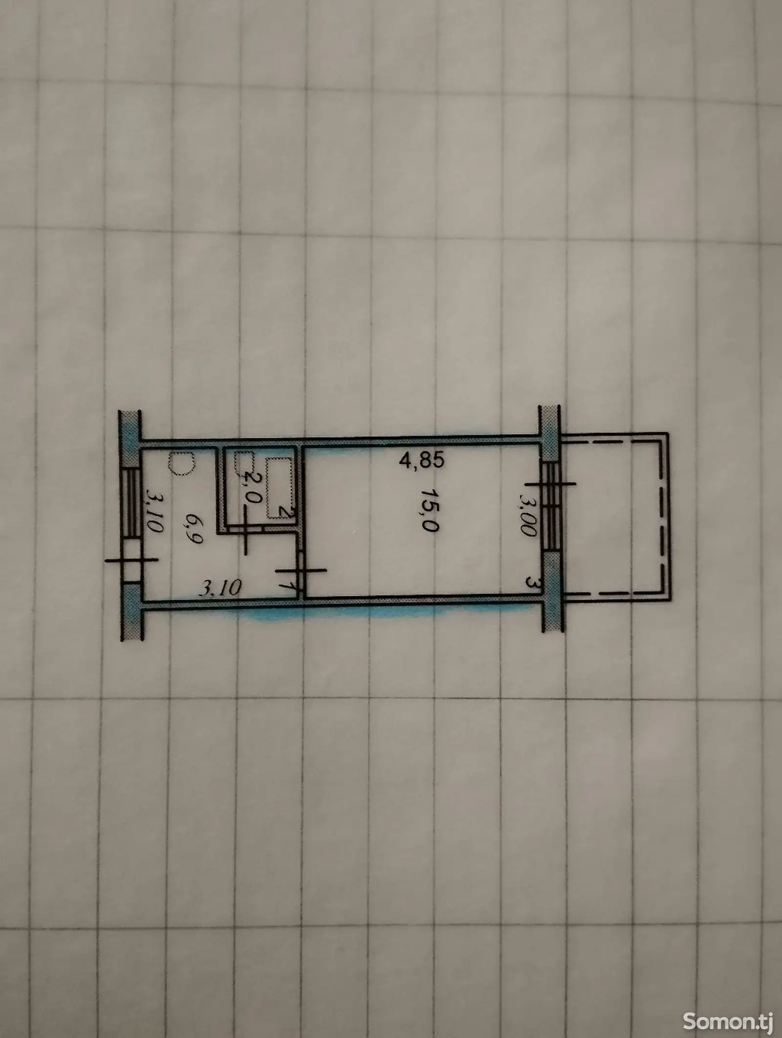 1-комн. квартира, 4 этаж, 27 м², Маяковский ( Мохинав )-1