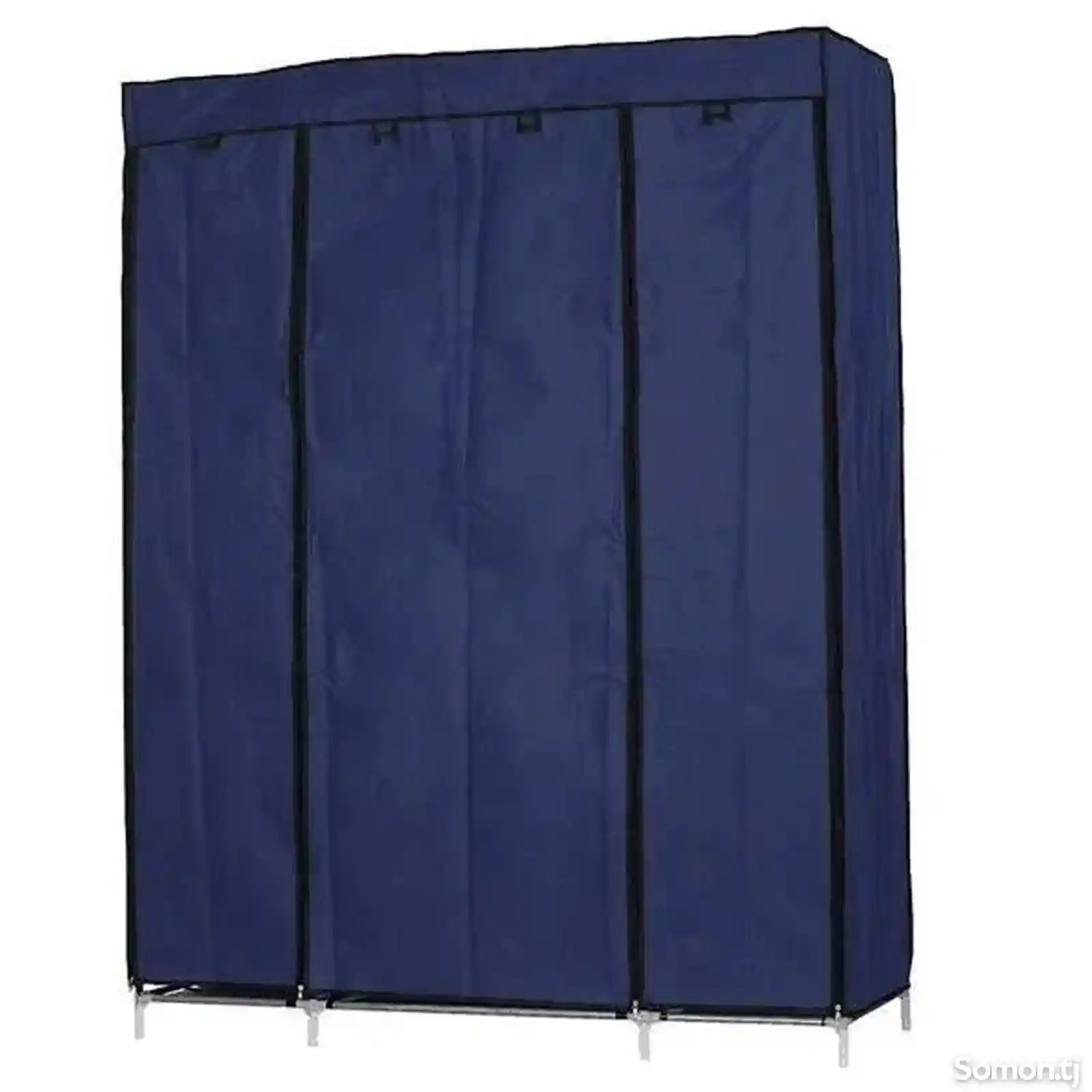 Складной шкаф Каркасный Тканевый Storage Wardrobe для одежды, бордовый-5