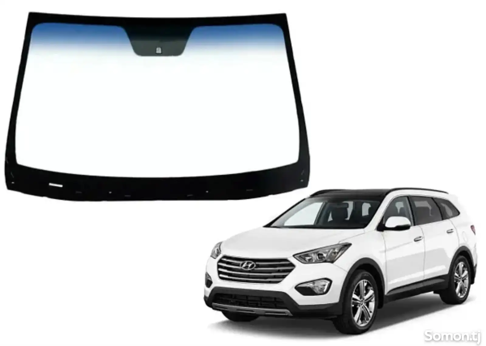 Лобовое стекло Hyundai Santafe 2012-