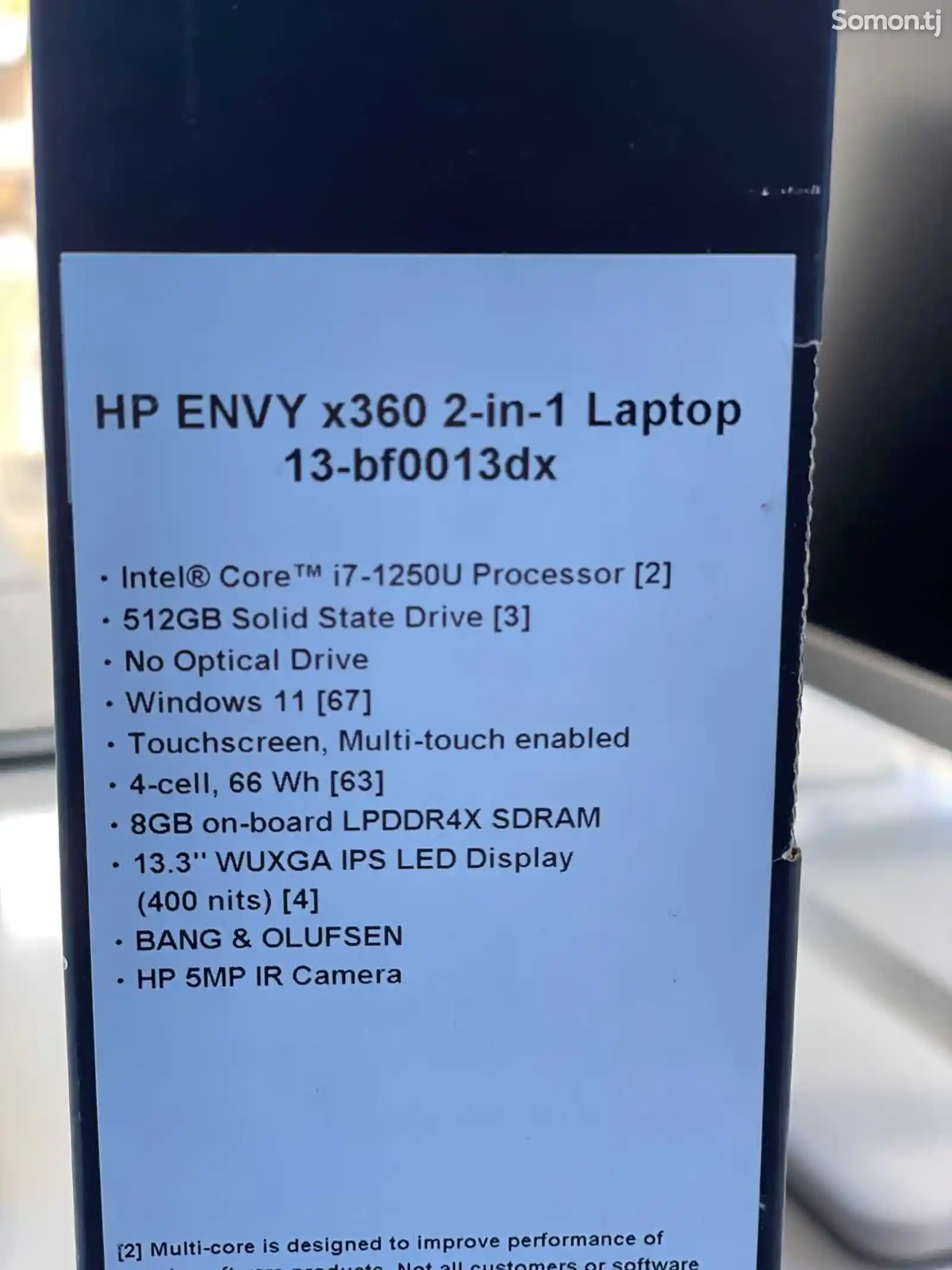 Ноутбук Hp Envy Core i7-1250U 8/SSD512GB Touchscreen x360-9