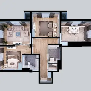 3-комн. квартира, 8 этаж, 120 м², Шохмансур