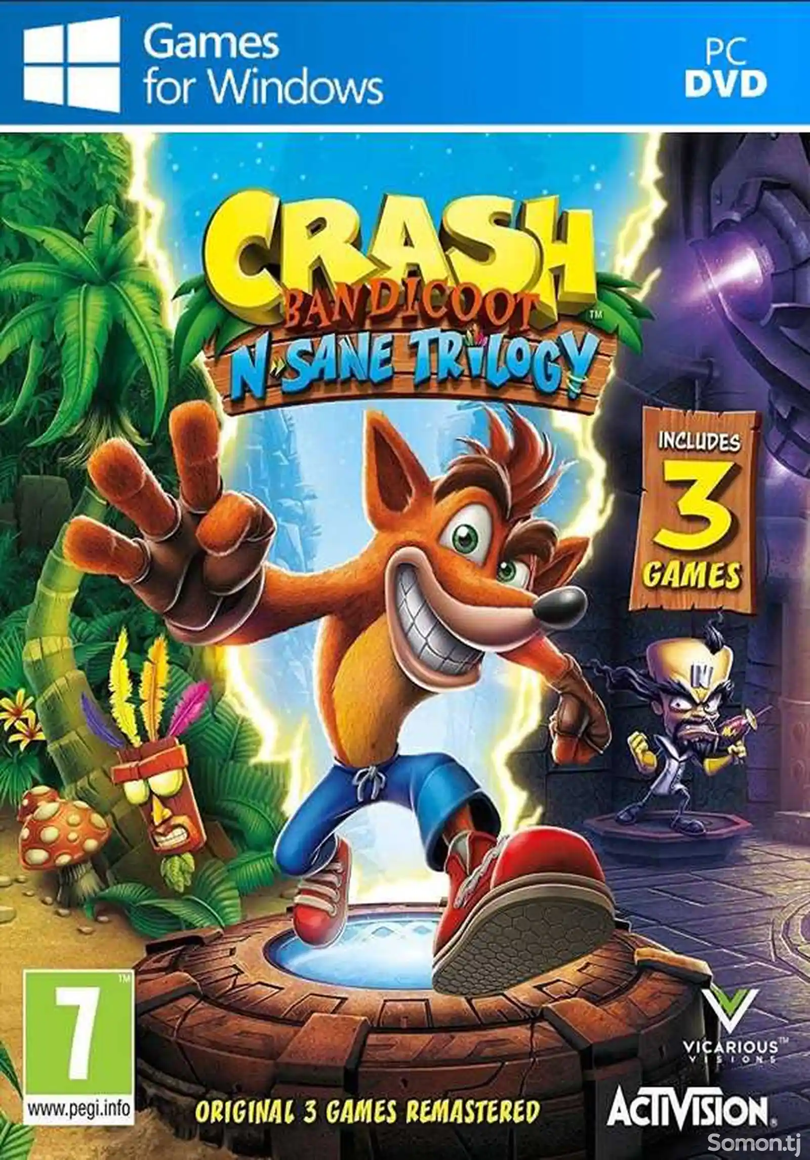 Игра Crash Bandicoot-Trilogy для компьютера-пк-pc-1