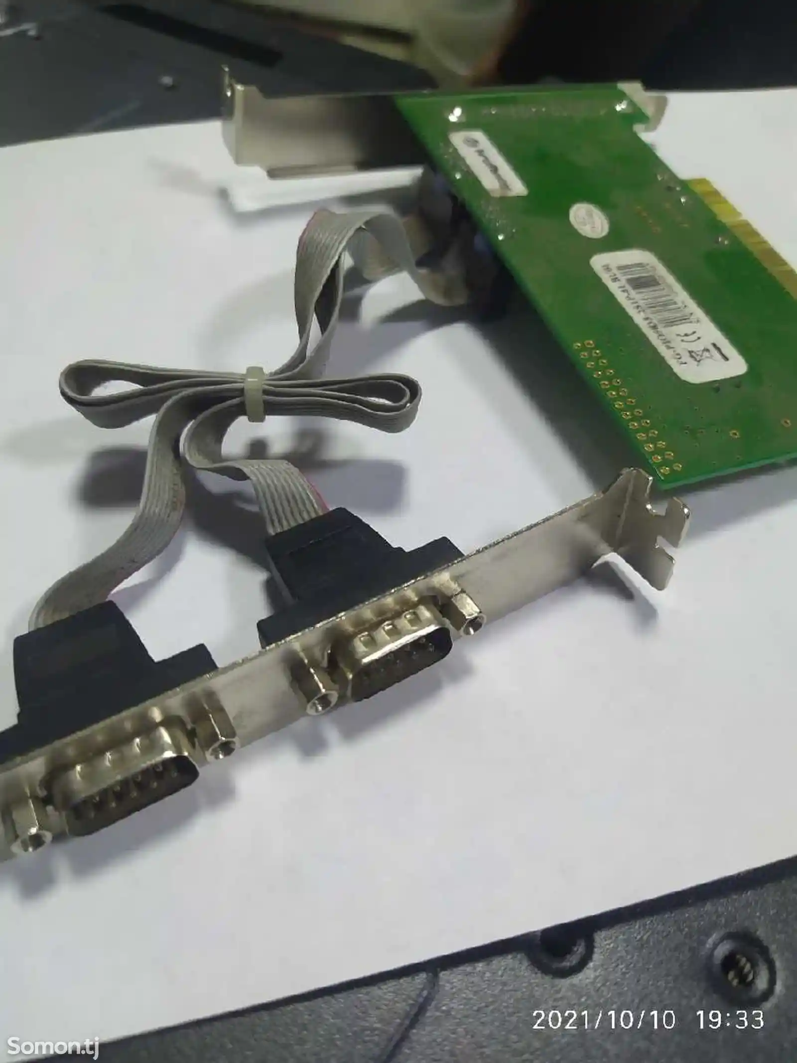 Контроллер PCI переходник на 2 RS232 DB9 COM-порта-1