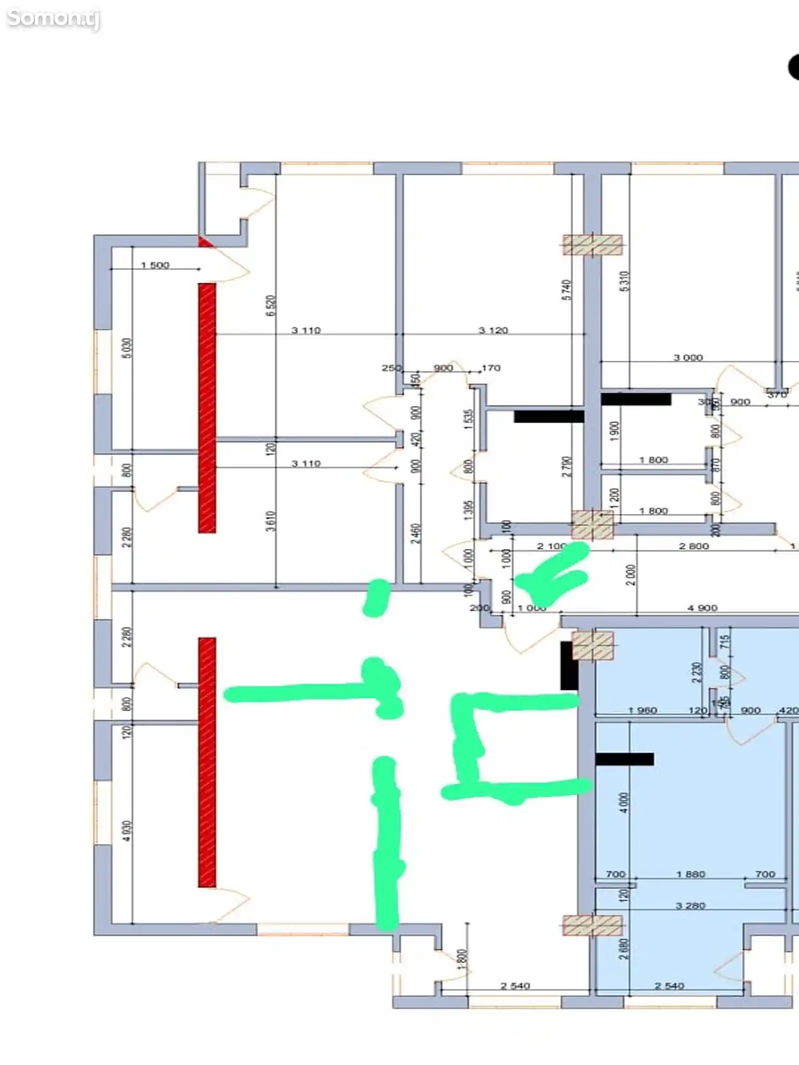 3-комн. квартира, 16 этаж, 64 м², Улица Айни, Созидания-16