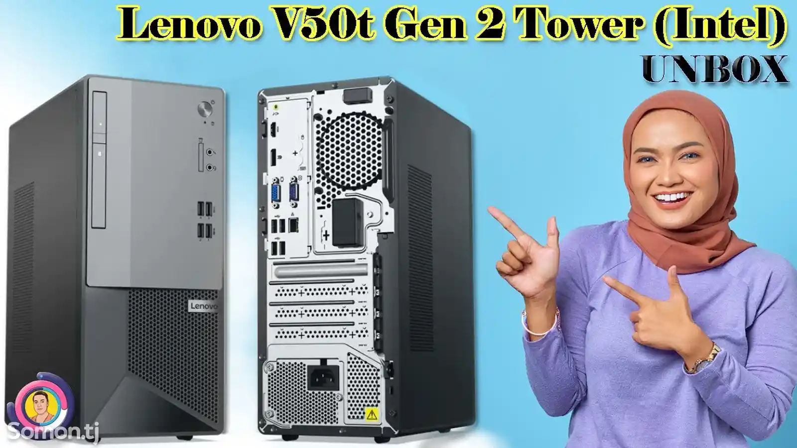 Персональный компьютер Lenovo ПК Lenovo V50t Gen 2-13IOB MT i7 10105-9