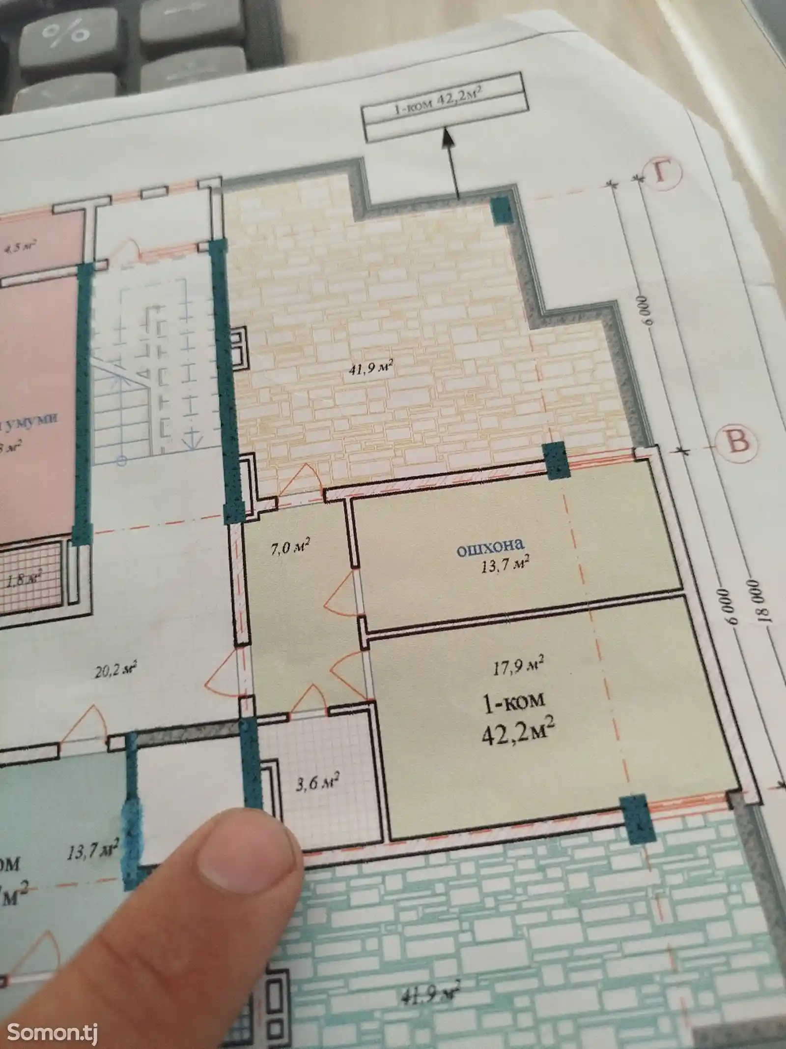 1-комн. квартира, 3 этаж, 42 м², повороти Ленинград