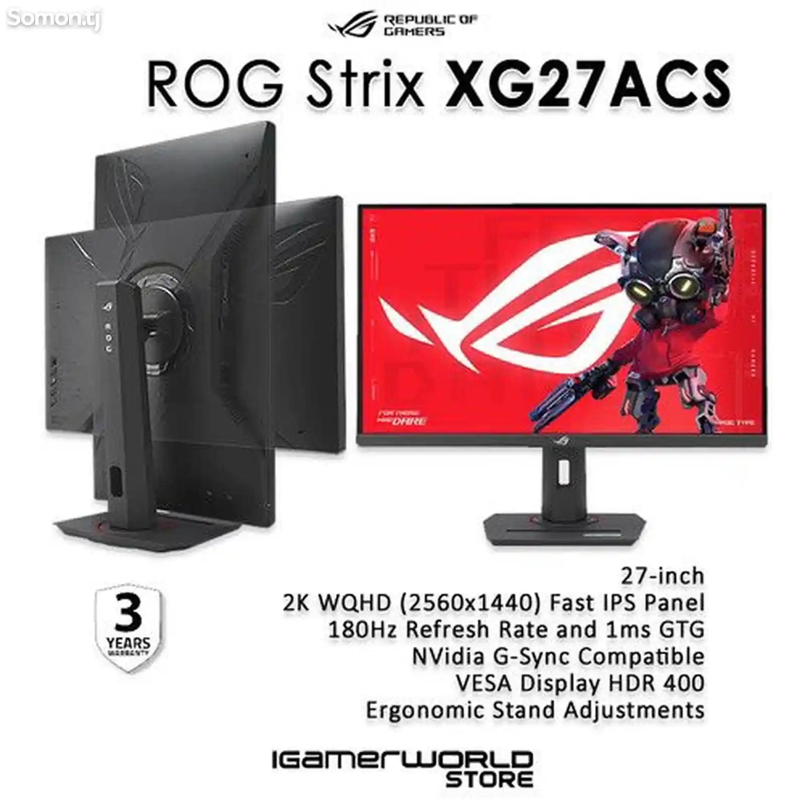 Монитор ROG Strix XG27ACS 2K-3