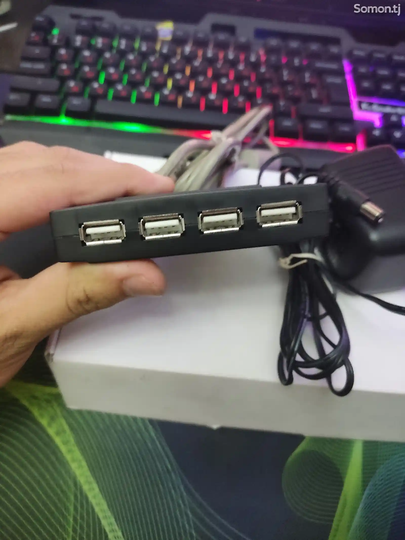 USB Hub с блоком питания для компьютера-2