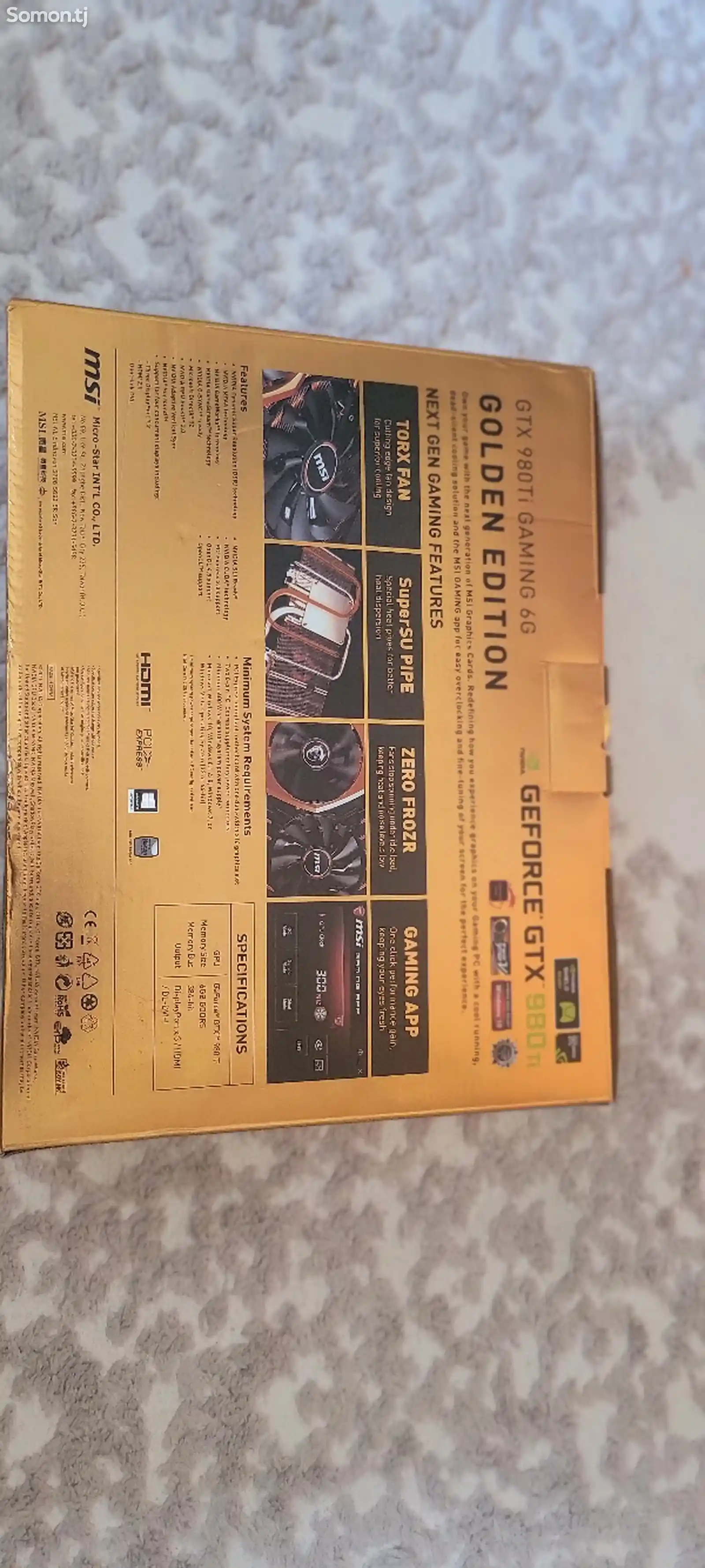 Видеокарта Geforce GTX 980 Ti 6gb 384 Golden edition-4