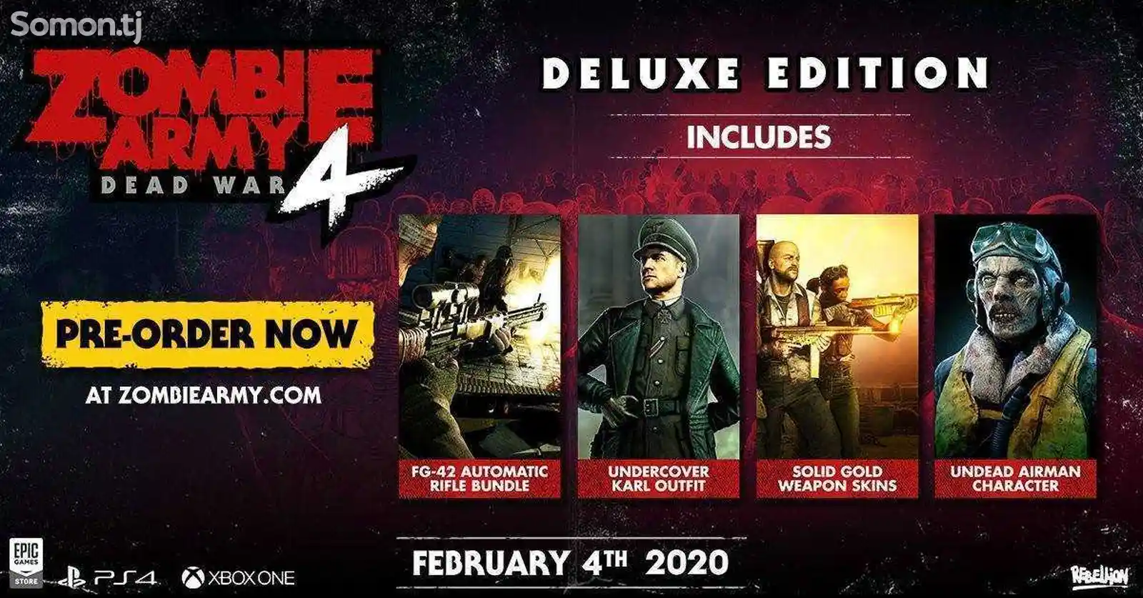 Игра Zombie Army 4 Dead War Super Deluxe Edition для Sony PS4-3