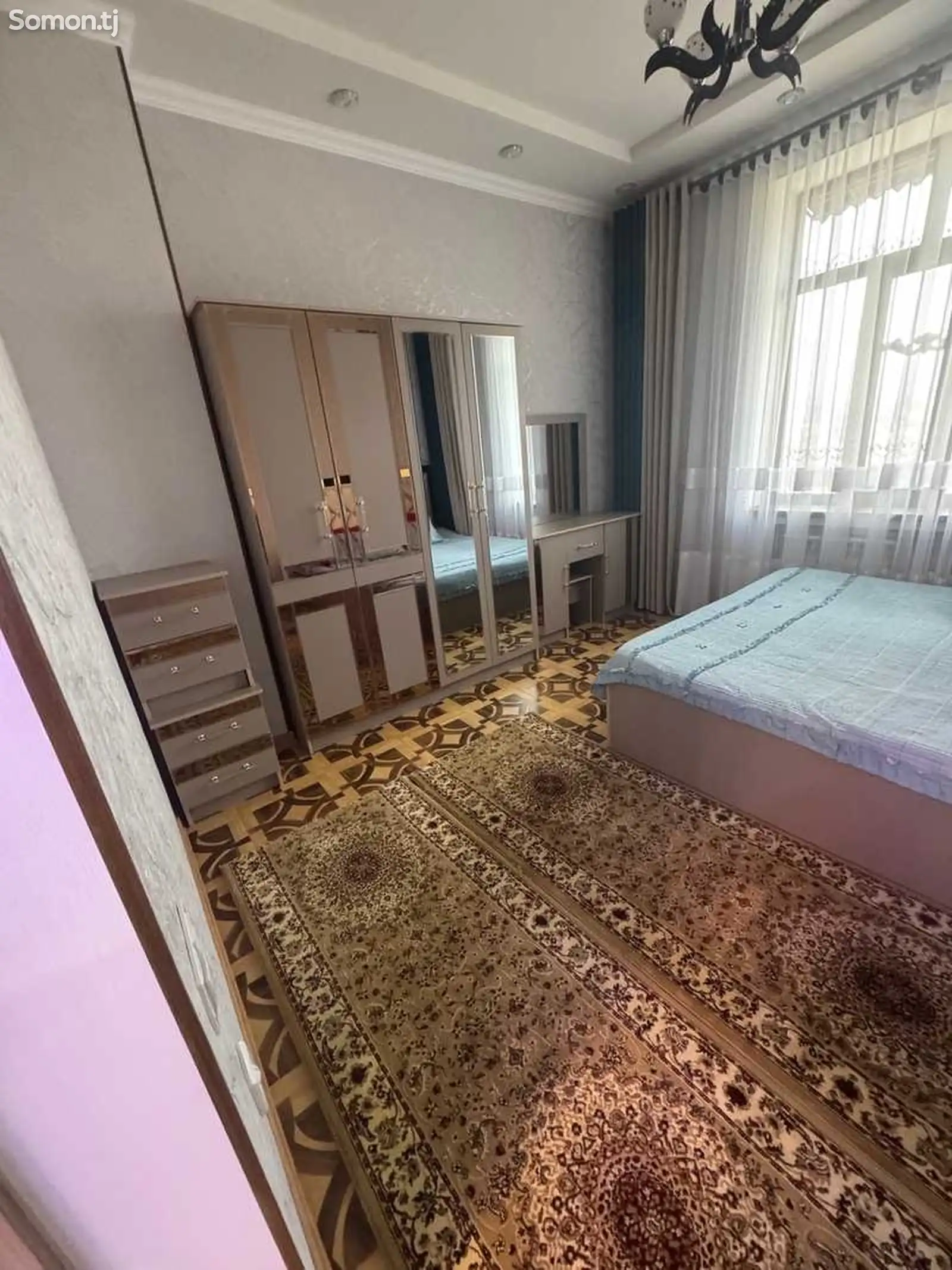 2-комн. квартира, 11 этаж, 60м², Сомони-1