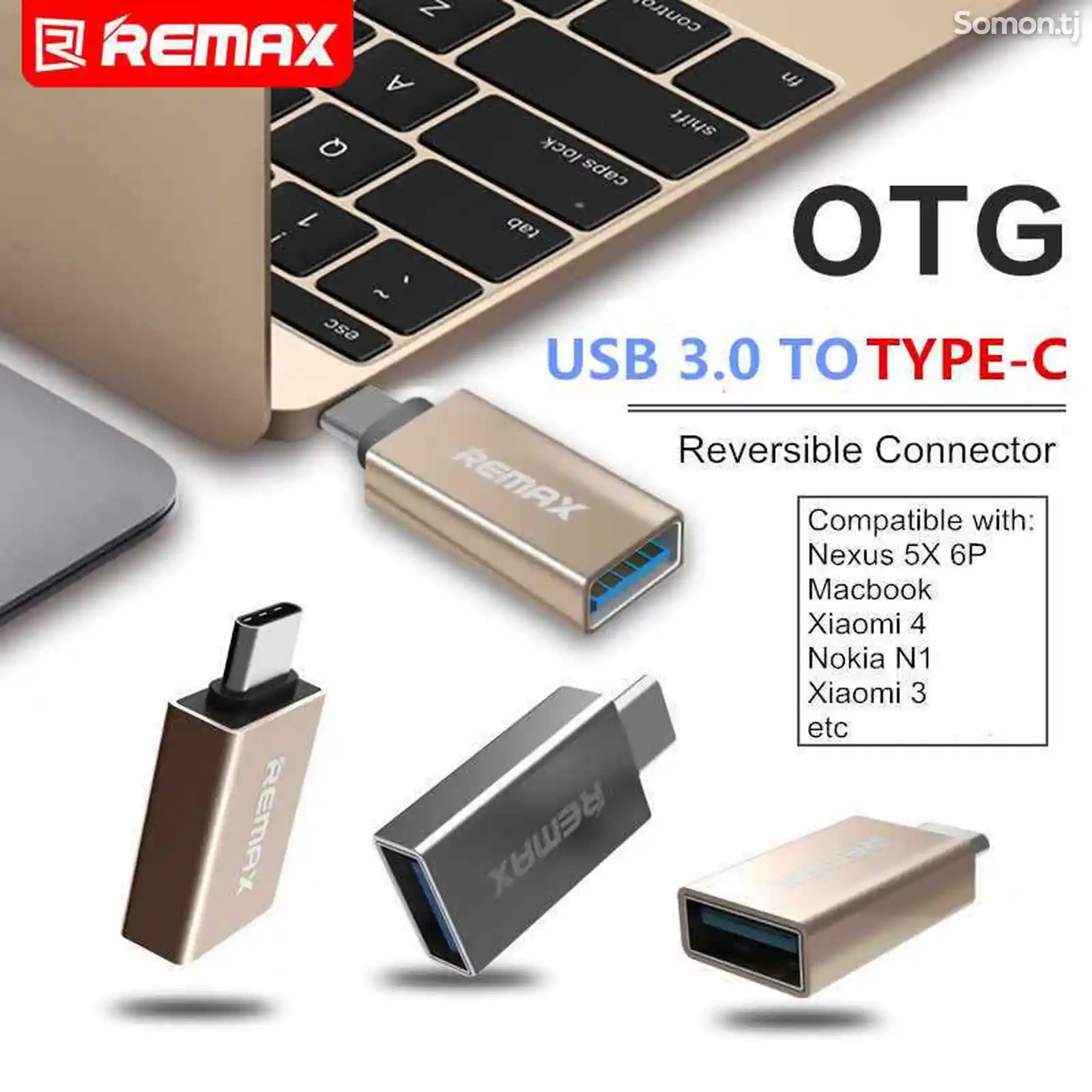 OTG-адаптер type-C to USB Remax-8