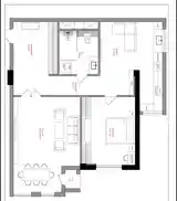 2-комн. квартира, 11 этаж, 95 м², Сомони-5