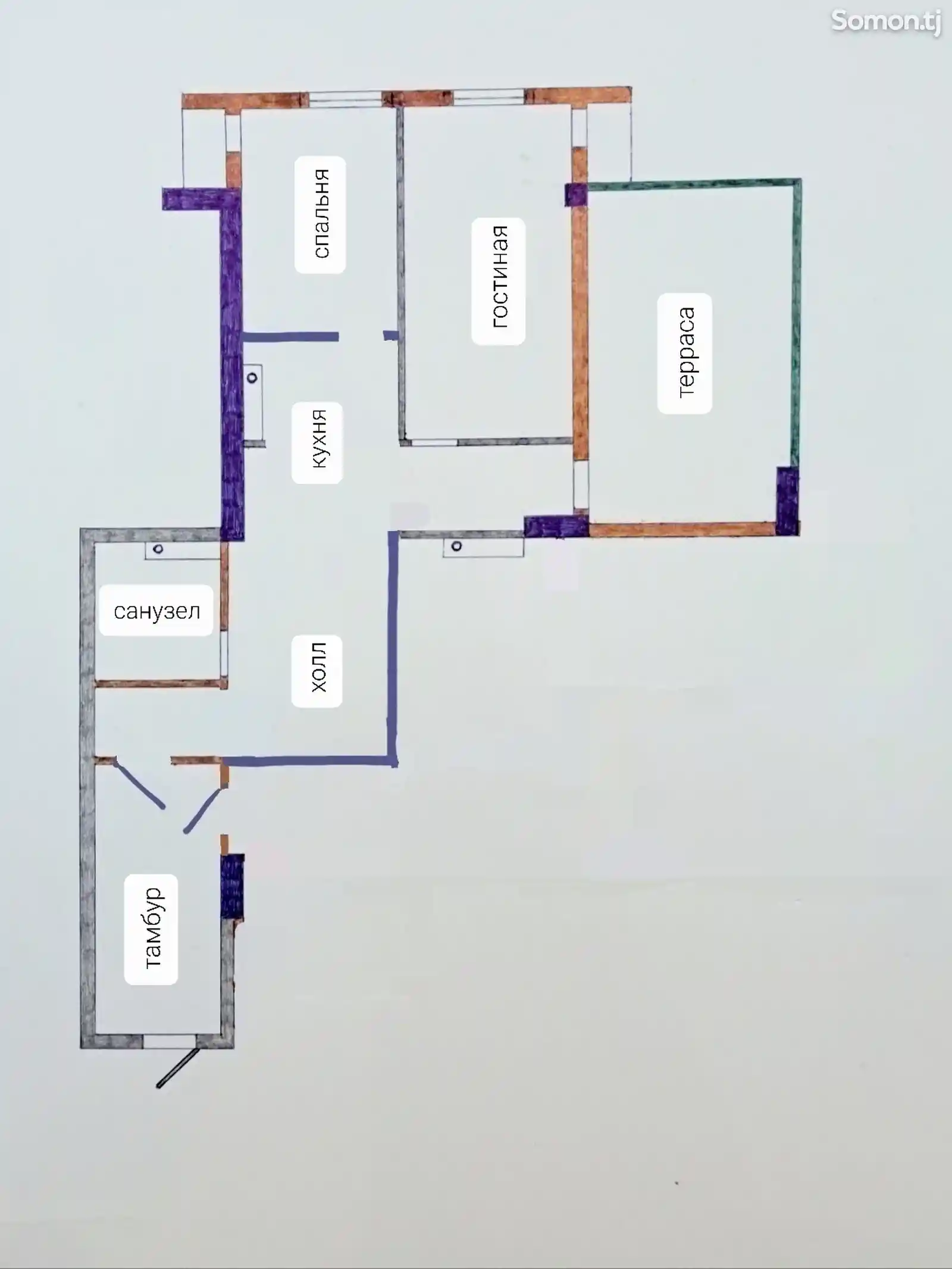 2-комн. квартира, 16 этаж, 92 м², 82 мкр, Пентхаус-11