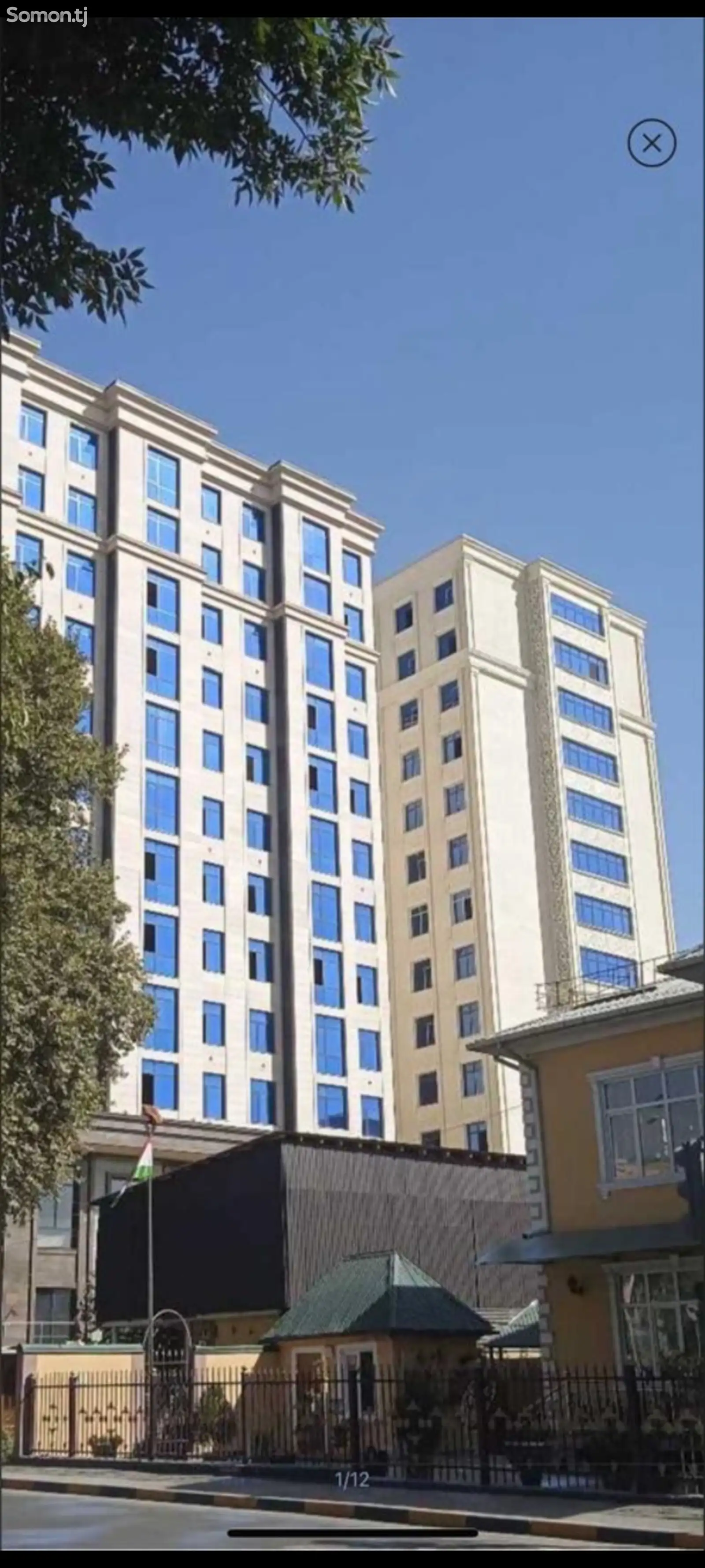 3-комн. квартира, 11 этаж, 114 м², Исмоили Сомони-1