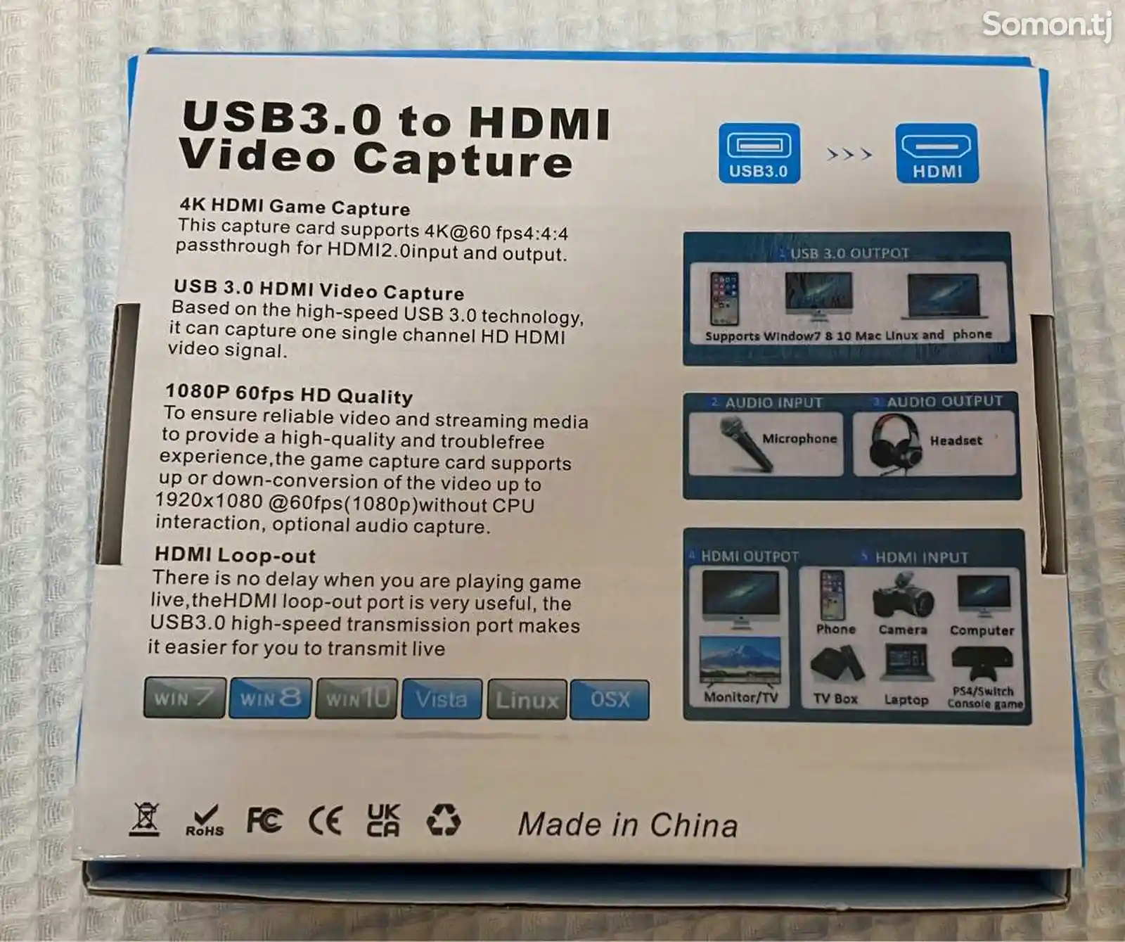 Usb 3.0 Hdmi Capture Card For Live Stream-2