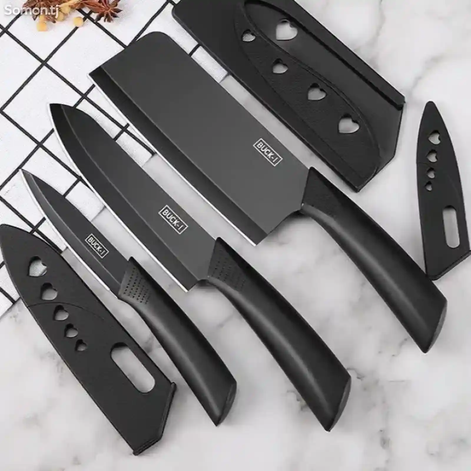 Набор кухонных ножей из 7 предметов-5