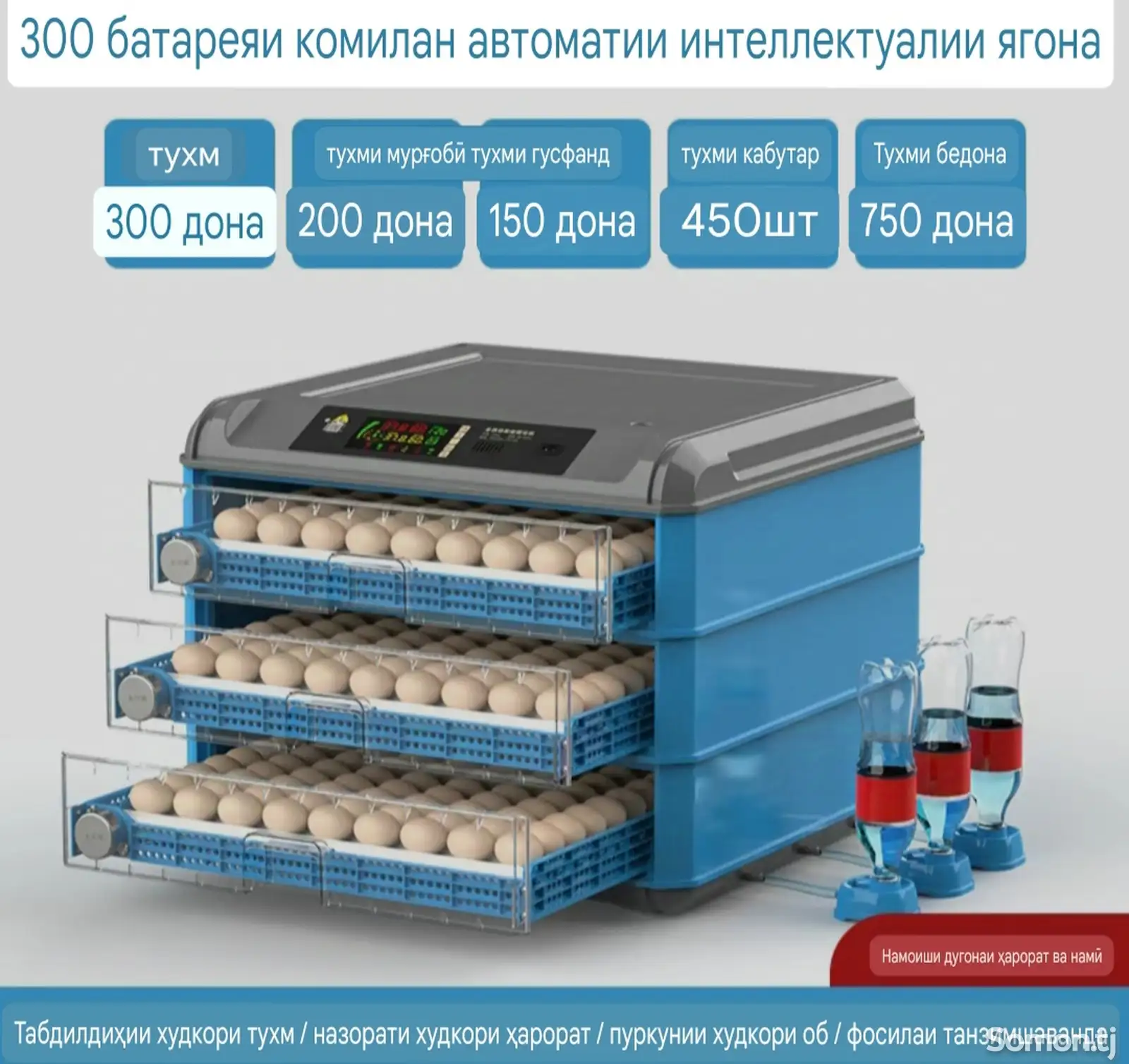 Инкубатор автоматический контроль на заказ