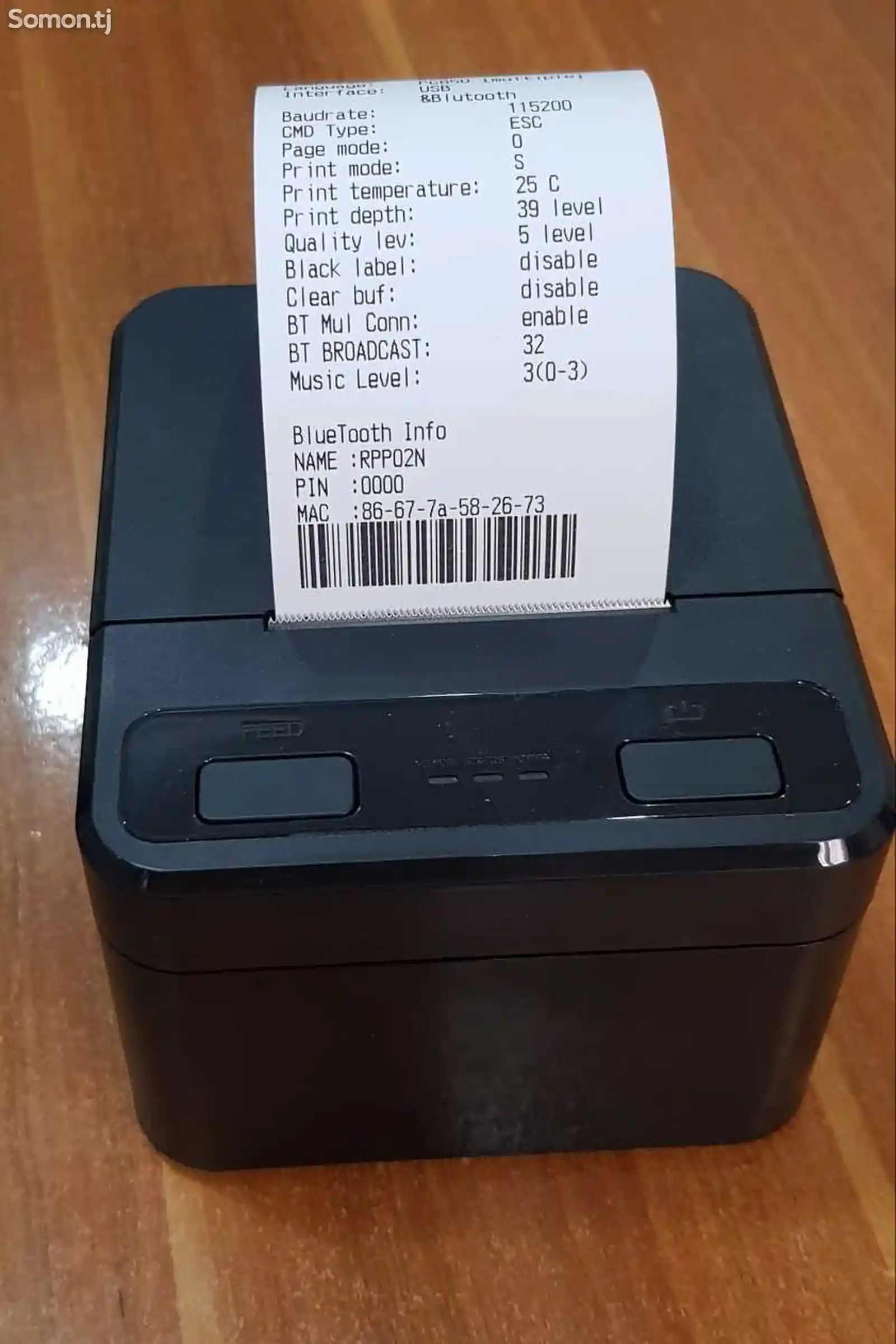 Принтер для печати чеков 58мм usb+bluetooth-1
