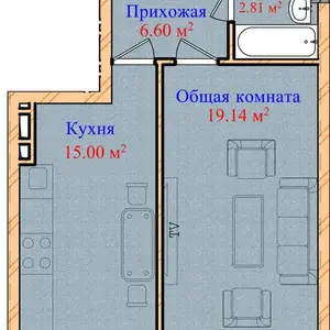 1-комн. квартира, 4 этаж, 48 м², Чоргултепа