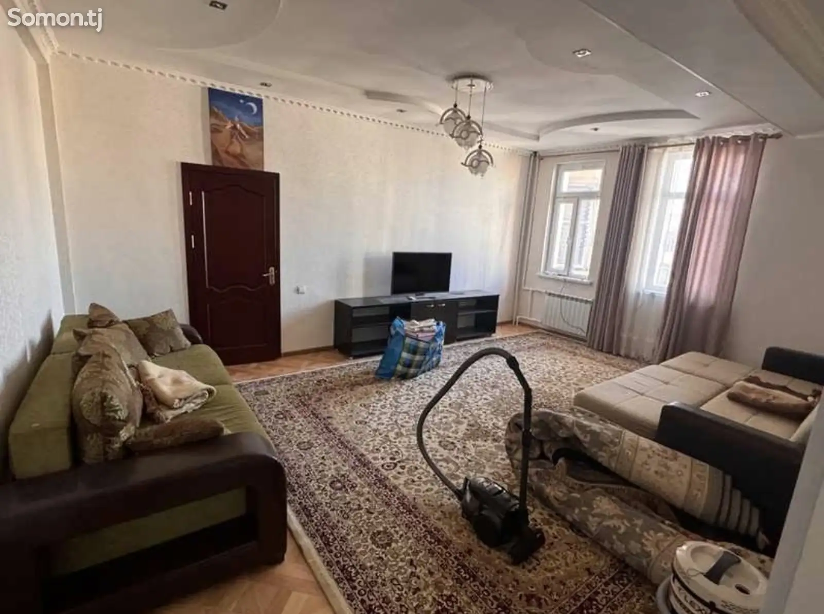 2-комн. квартира, 11 этаж, 55м², Сомони-1