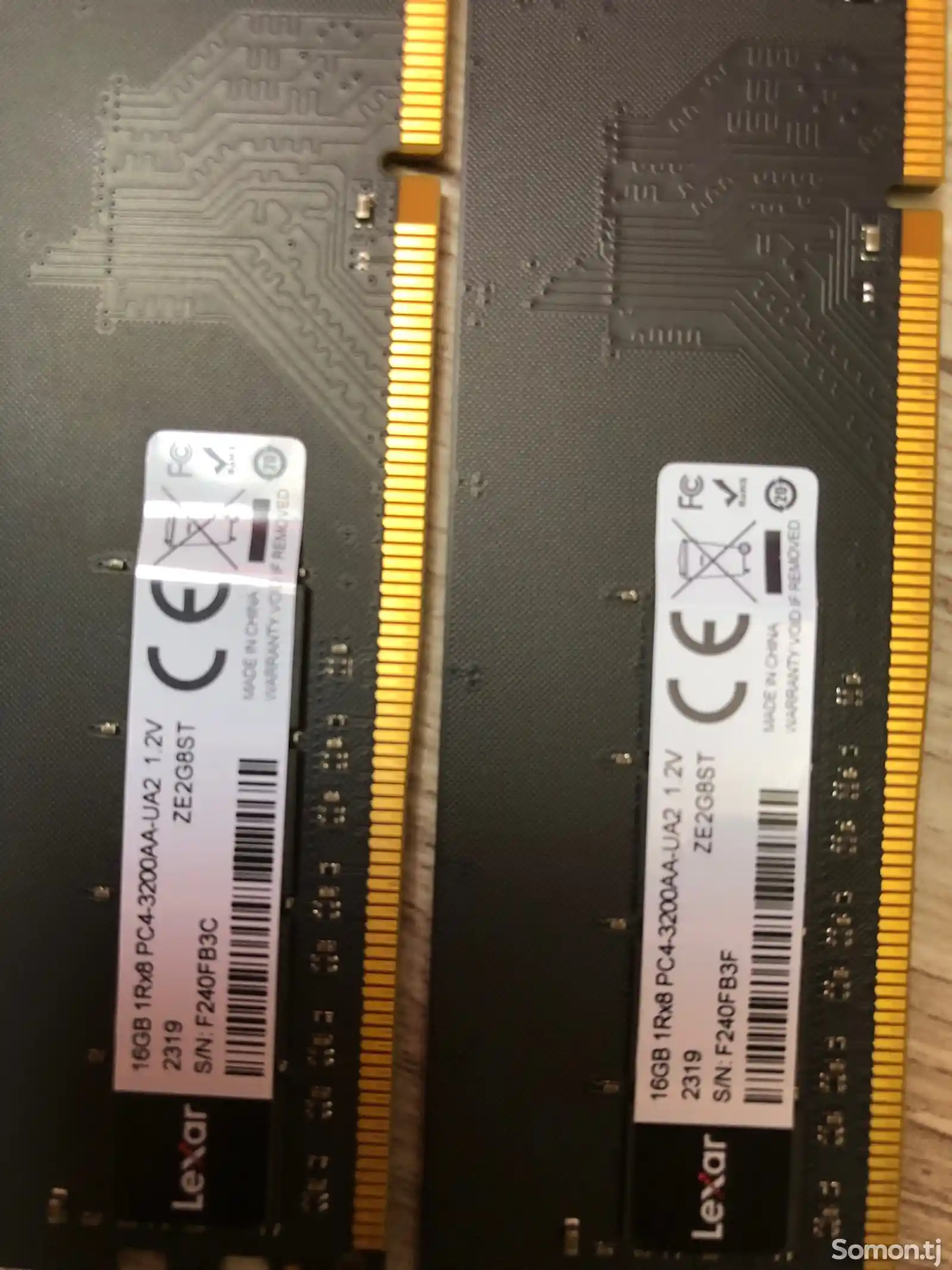 Оперативная память 16 GB 2та 32gb-2