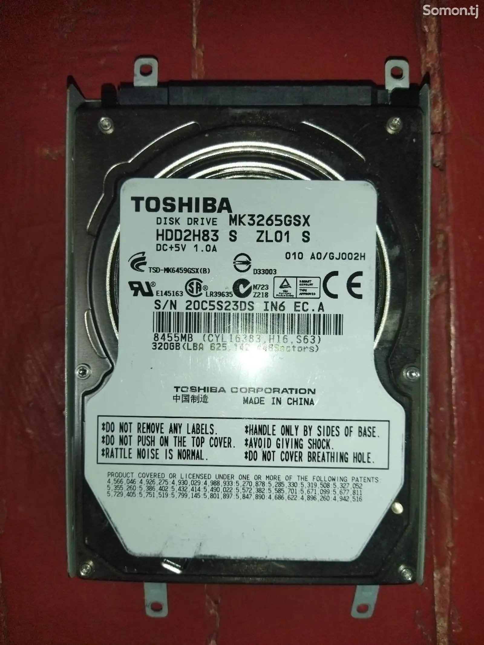 Жёсткий диск от ноутбука Toshiba 320gb-1