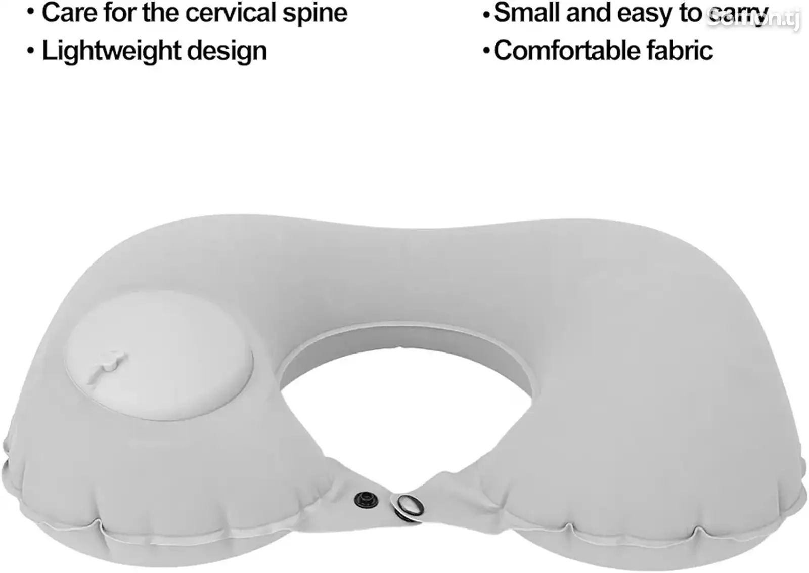 Подушка надувная для шеи и путешествий-1