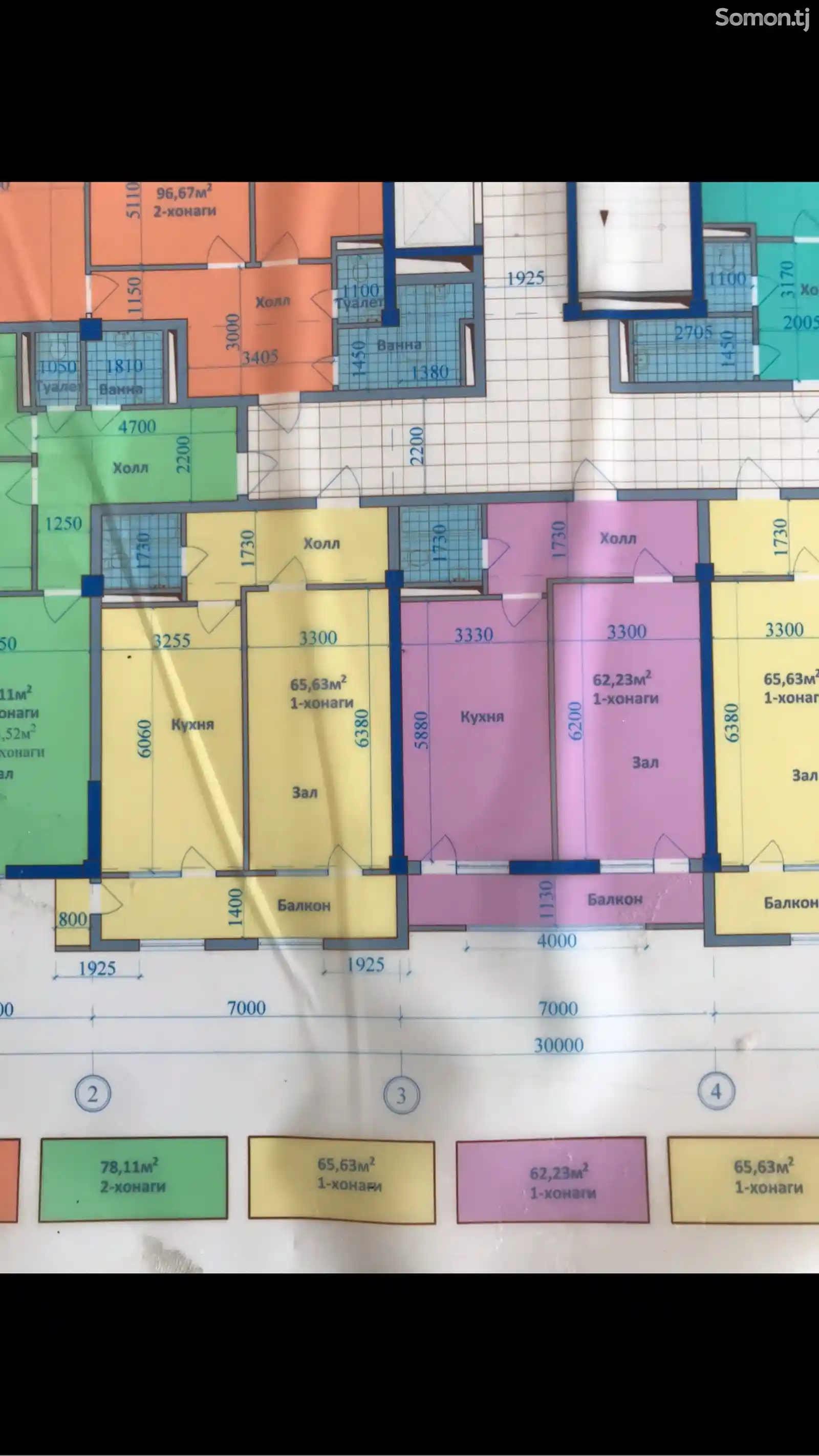 1-комн. квартира, 11 этаж, 65 м², Шохмансур, Аэропорт-2