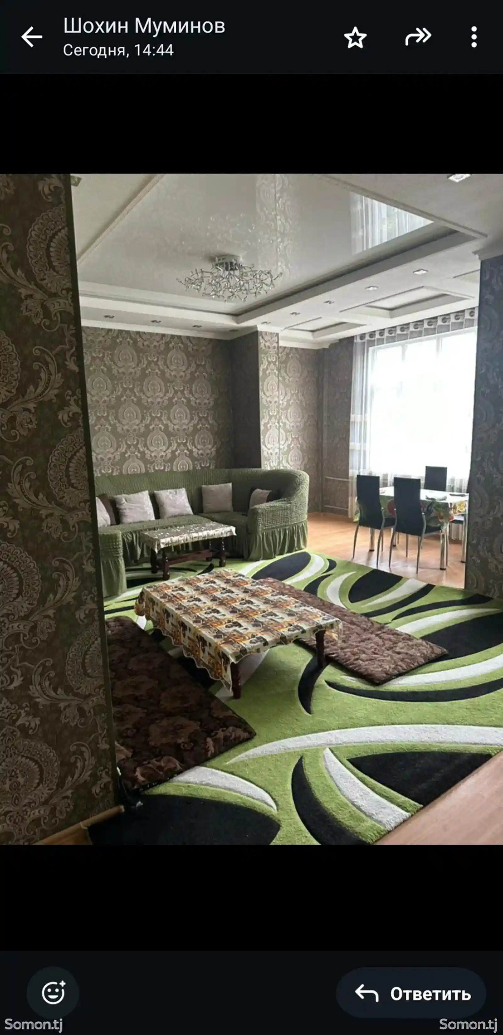 2-комн. квартира, 3 этаж, 78м², н.Шохмансур-6