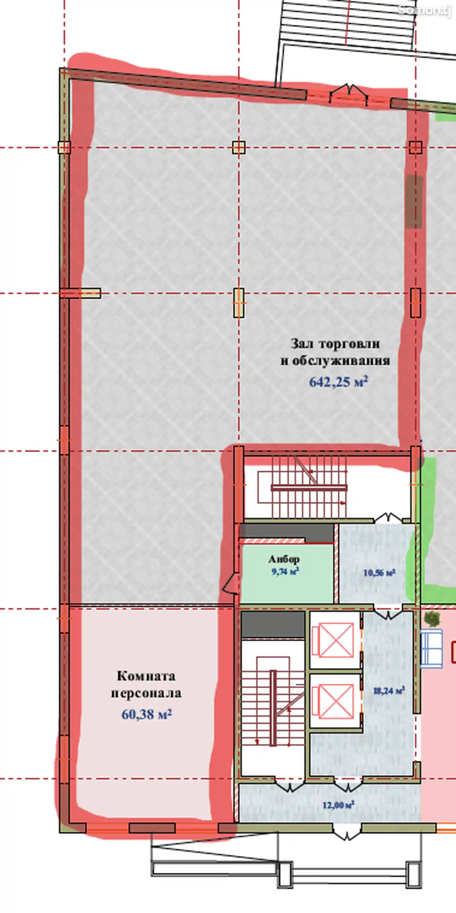 Помещение под свободное назначение, 333м², Сино-4