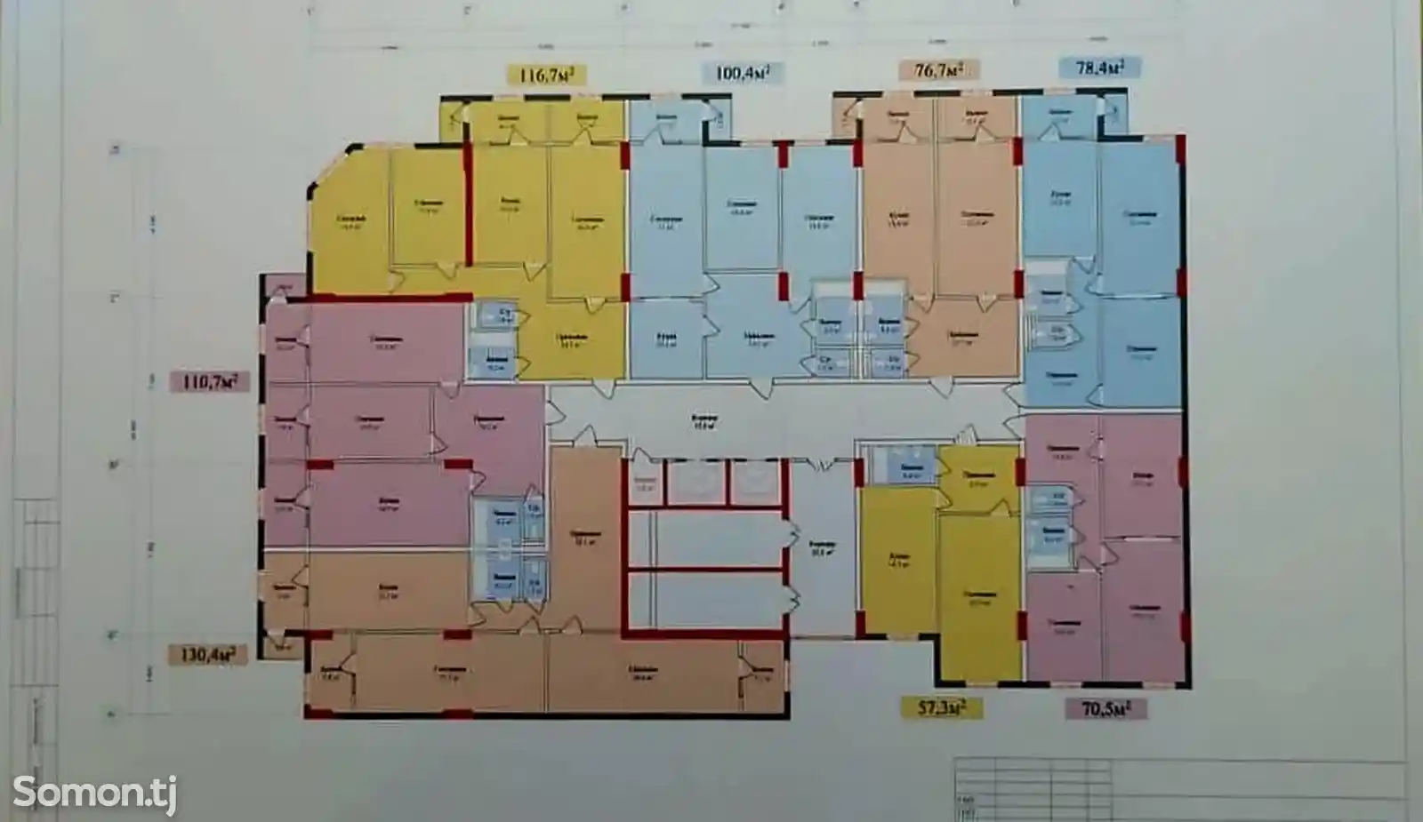 3-комн. квартира, 10 этаж, 111 м², Сино, қурутобхонаи Нур-2