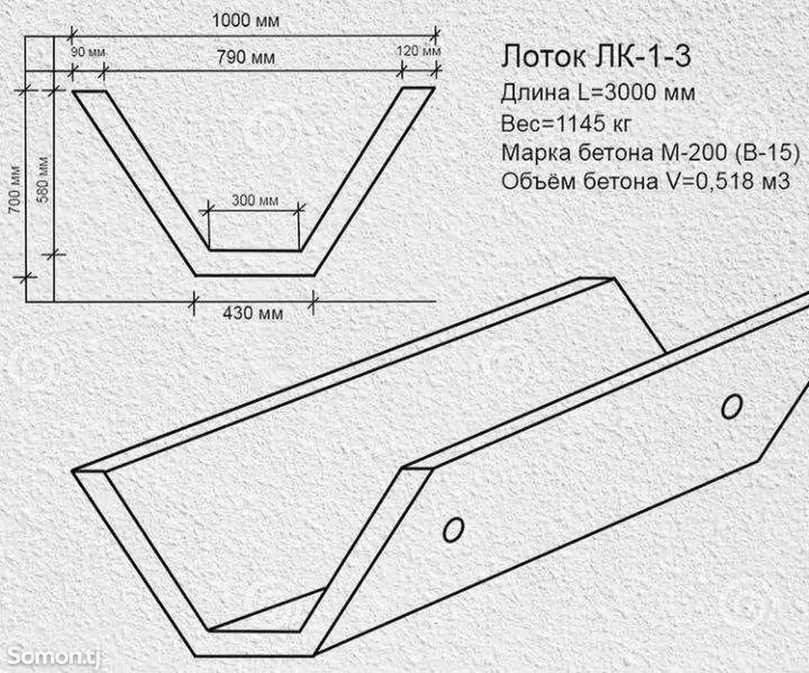 Дорожный водослив LK 1-3-5