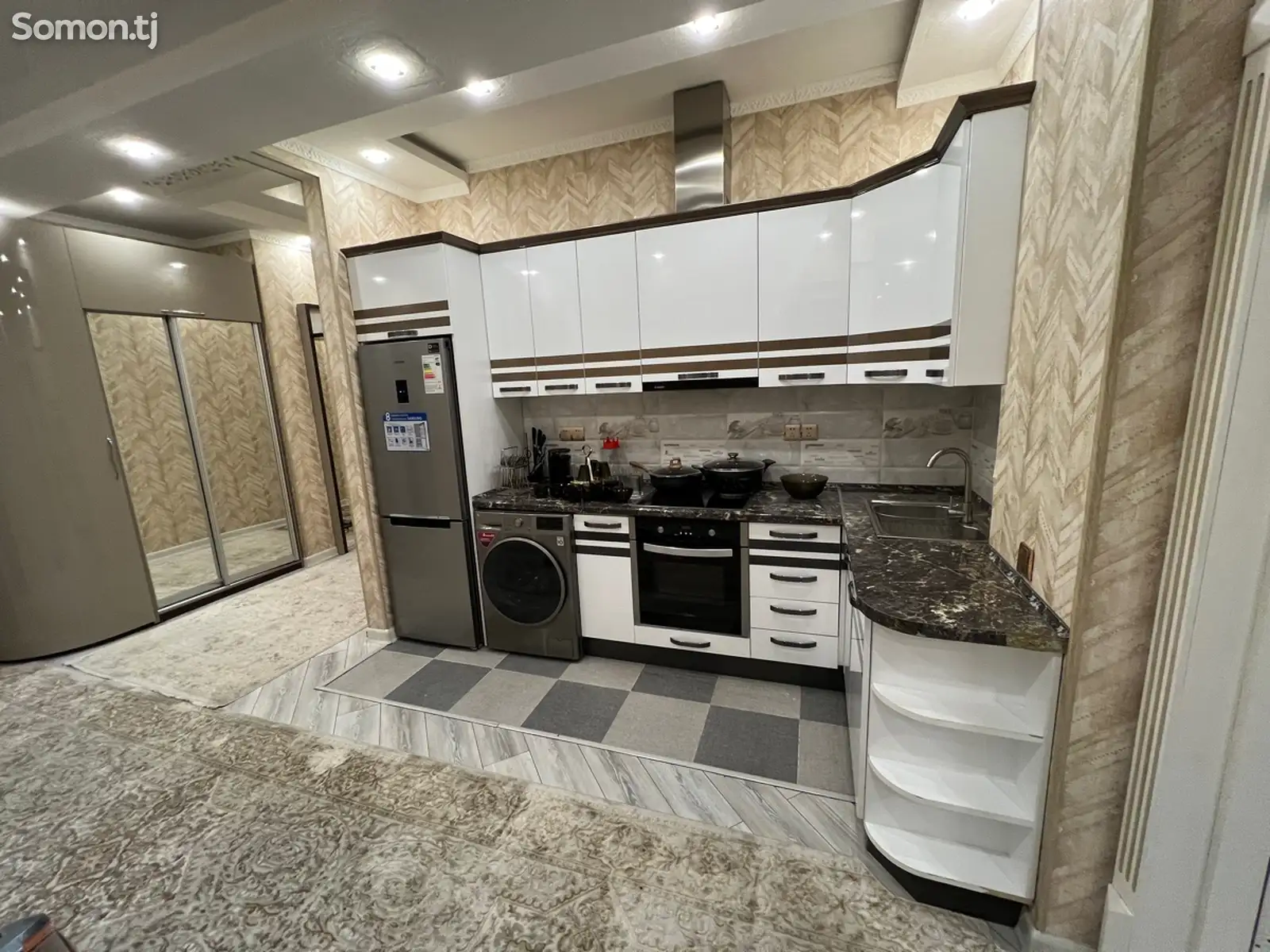 2-комн. квартира, 1 этаж, 80м², И. Сомон-1