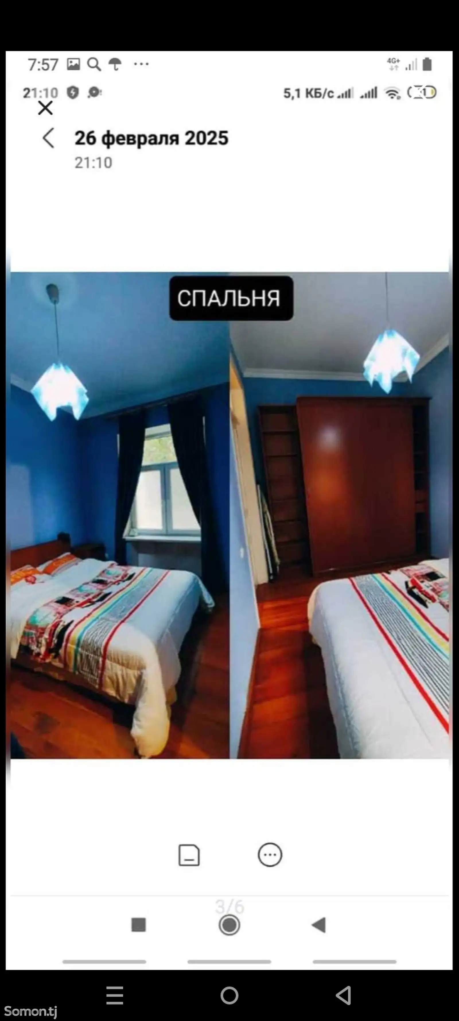 2-комн. квартира, 1 этаж, 60м², И. Сомони-1