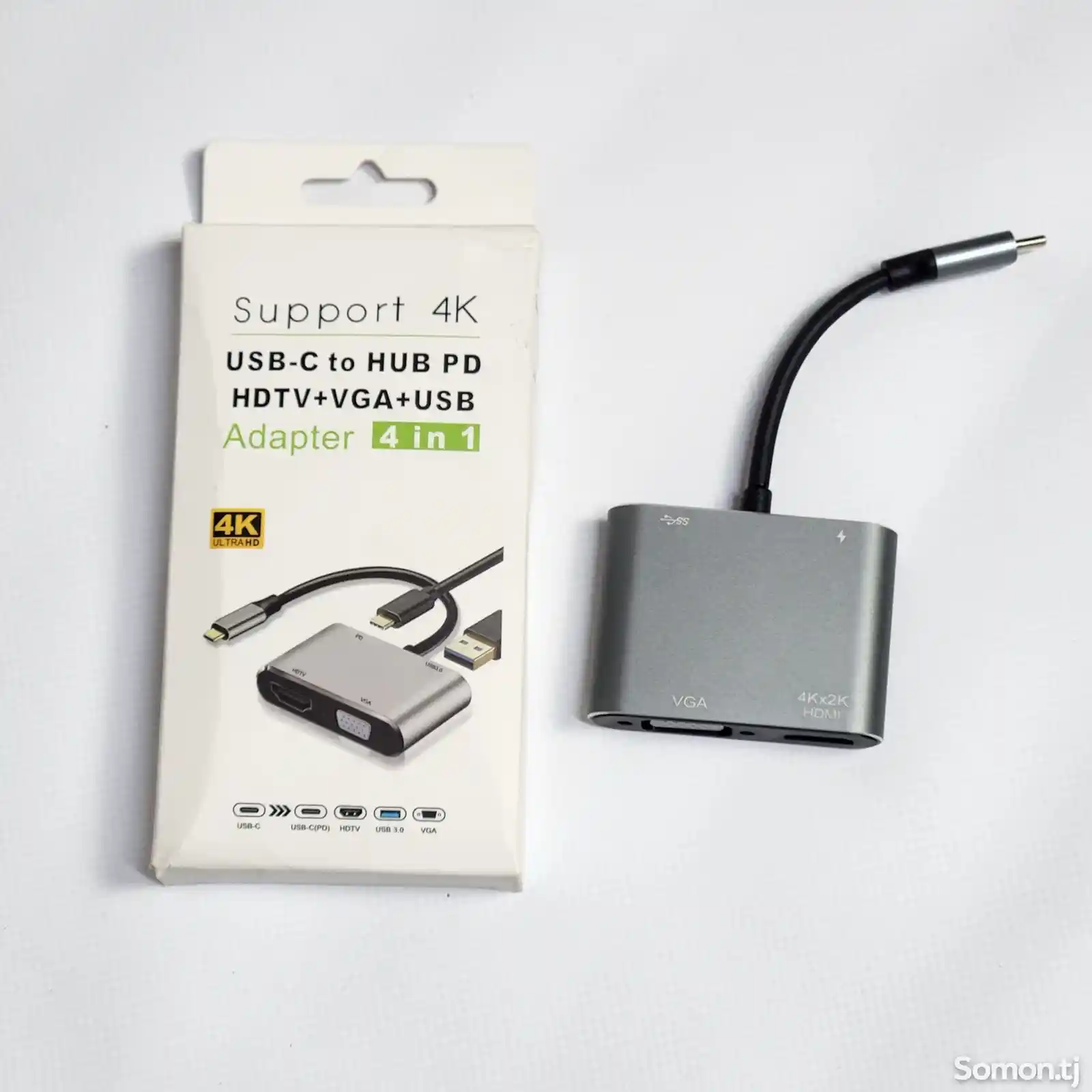 Адаптер Type-C на USB HDMI VGA Type-C-2