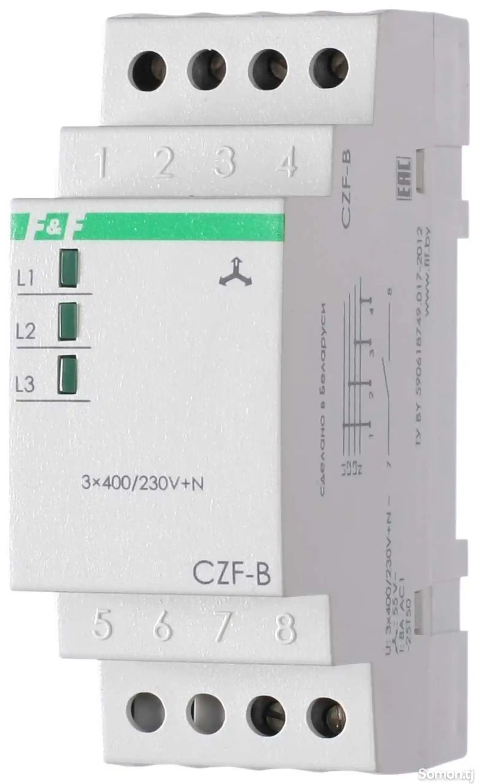 Реле контроля наличия асимметрии фаз CZF-B-3