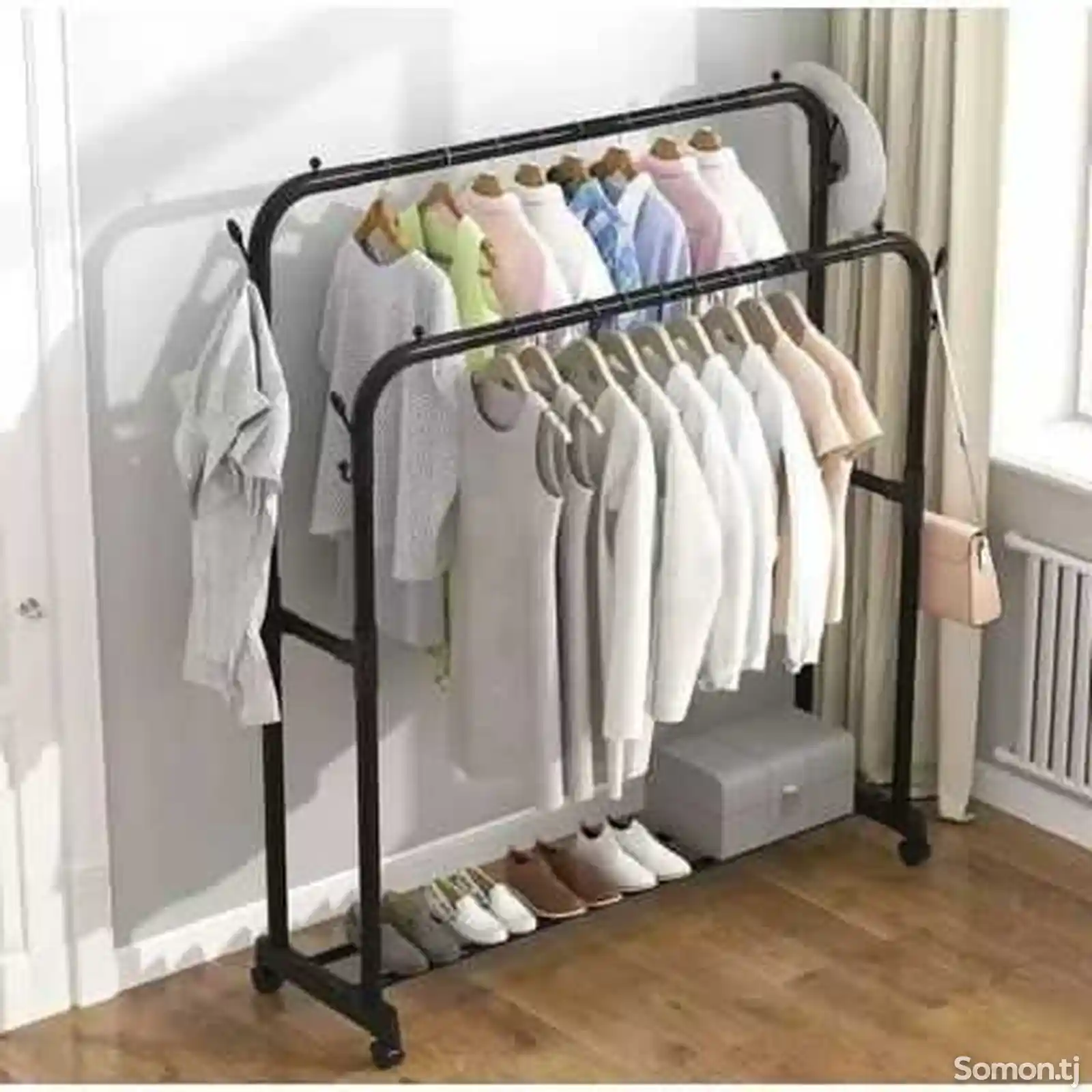 Железная стойка для одежды drying rack multifunction-3