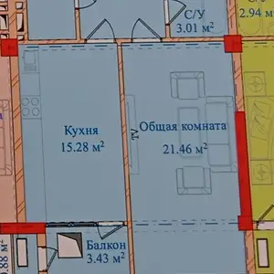 2-комн. квартира, 6 этаж, 59 м², Райпо