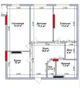 2-комн. квартира, 2 этаж, 102 м², Фирдавси-10