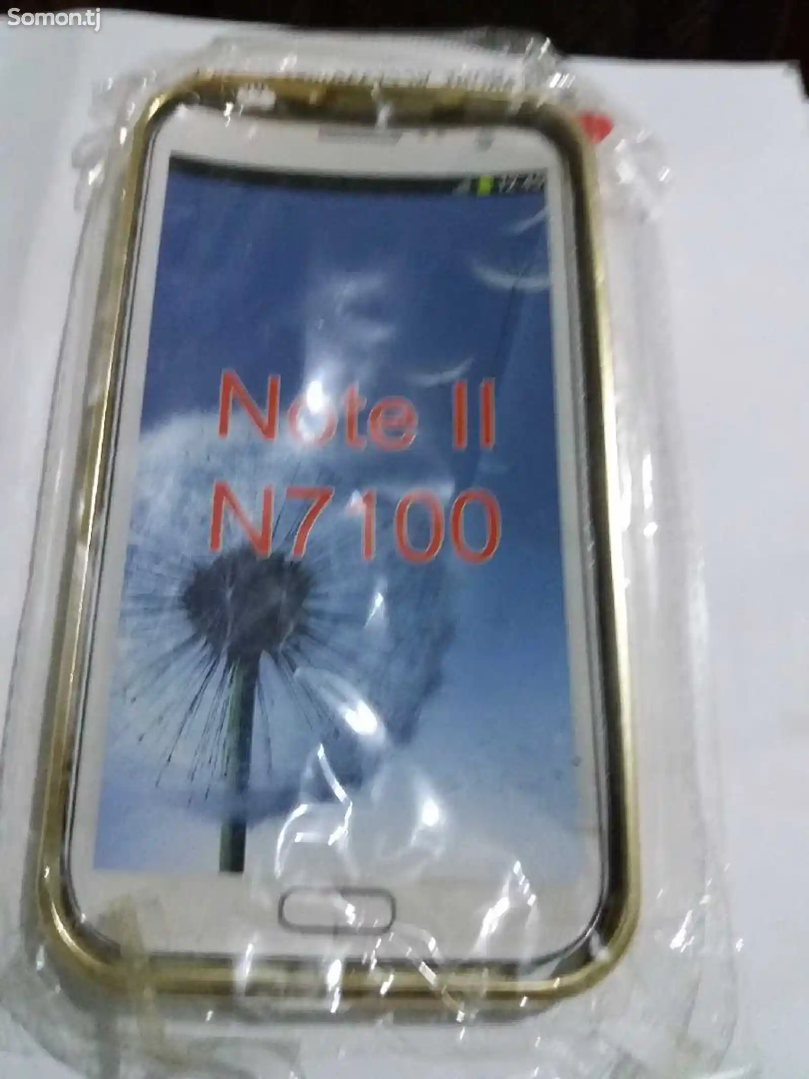 Чехол металлический Gold для Samsung Note II 7100-1